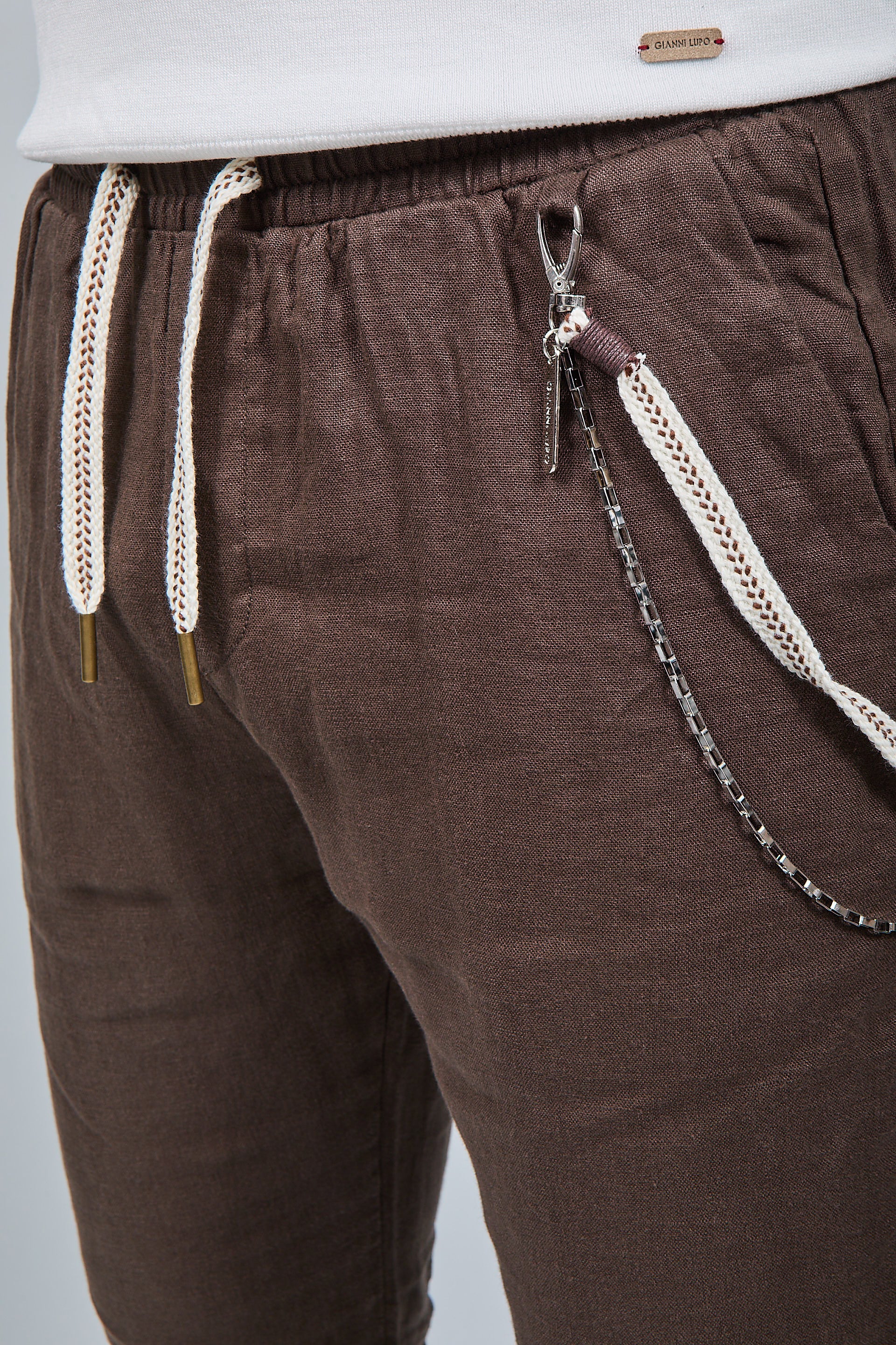 Pantalaccio Gianni Lupo Lino Coffee 3270