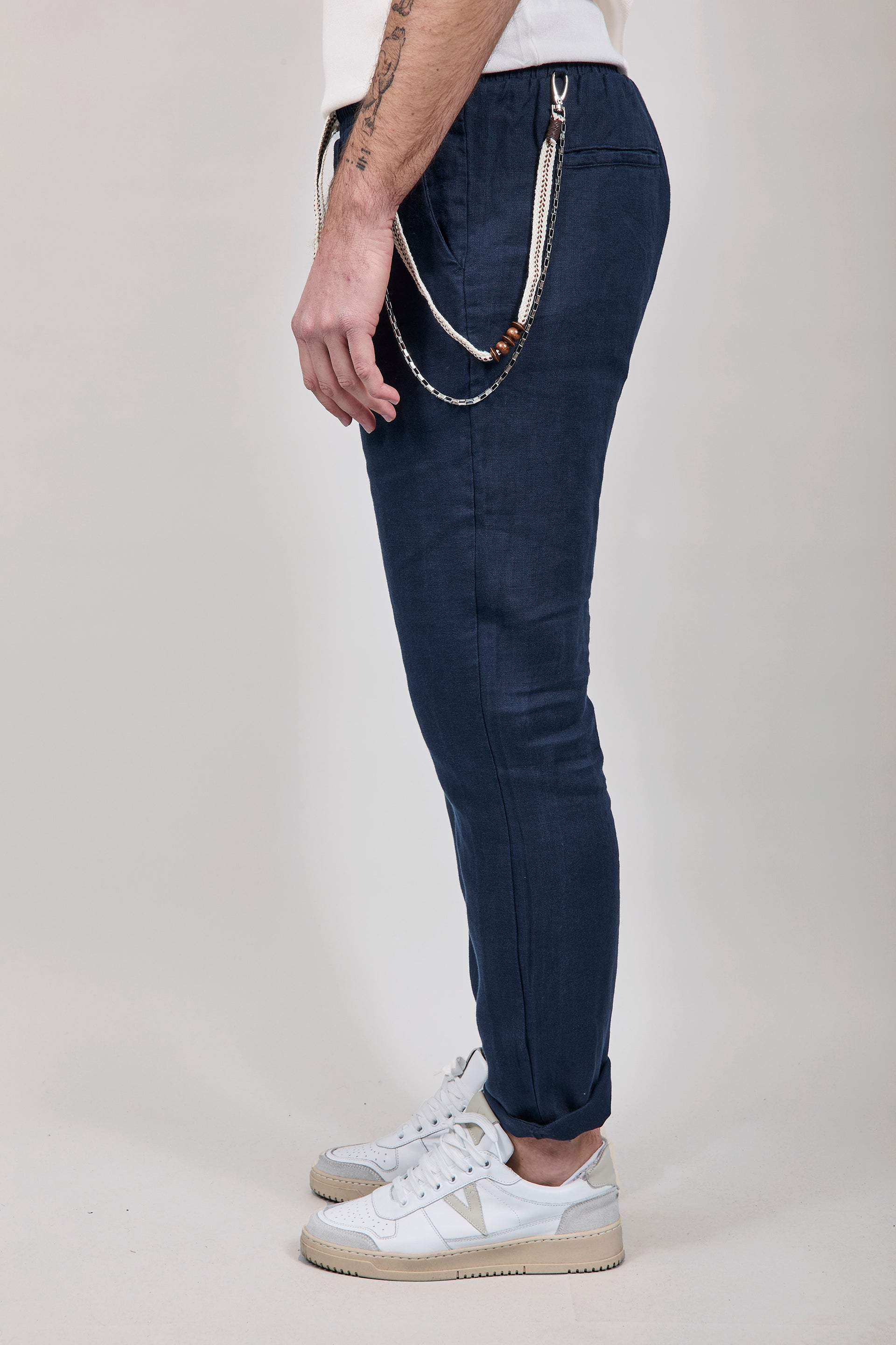 Pantalaccio Gianni Lupo Lino Blu 3270