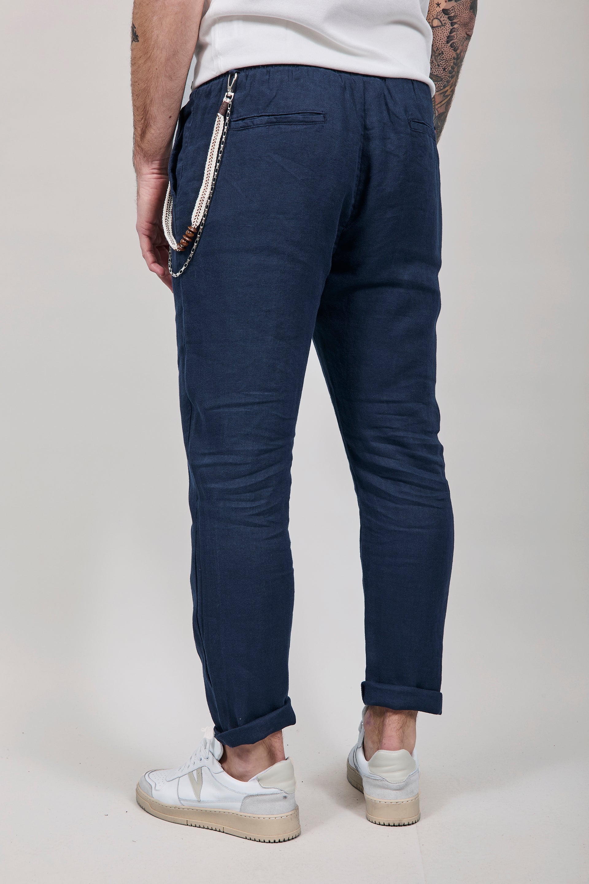 Pantalaccio Gianni Lupo Lino Blu 3270