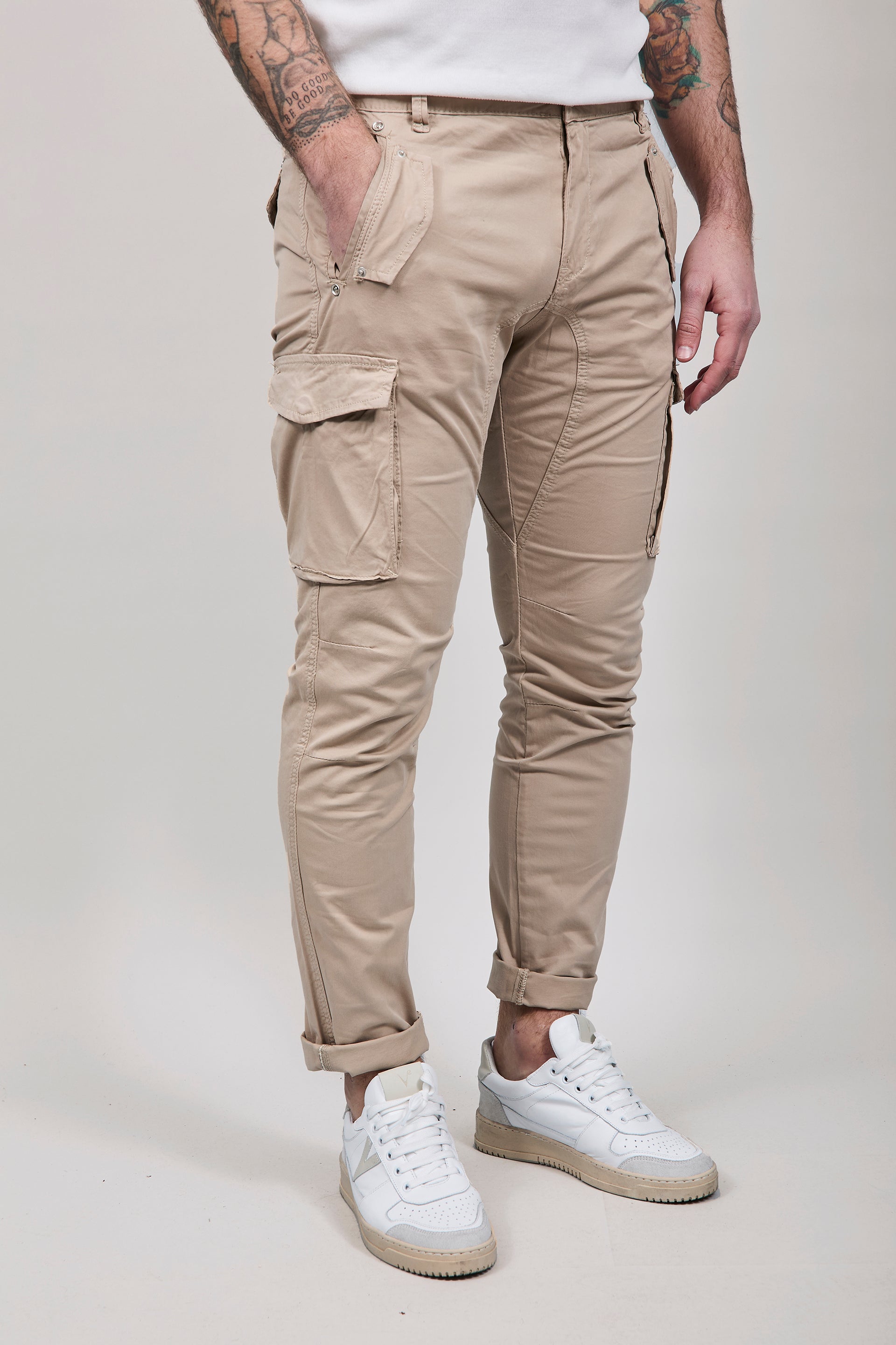 Pantalone Gianni Lupo Cargo Beige 2363