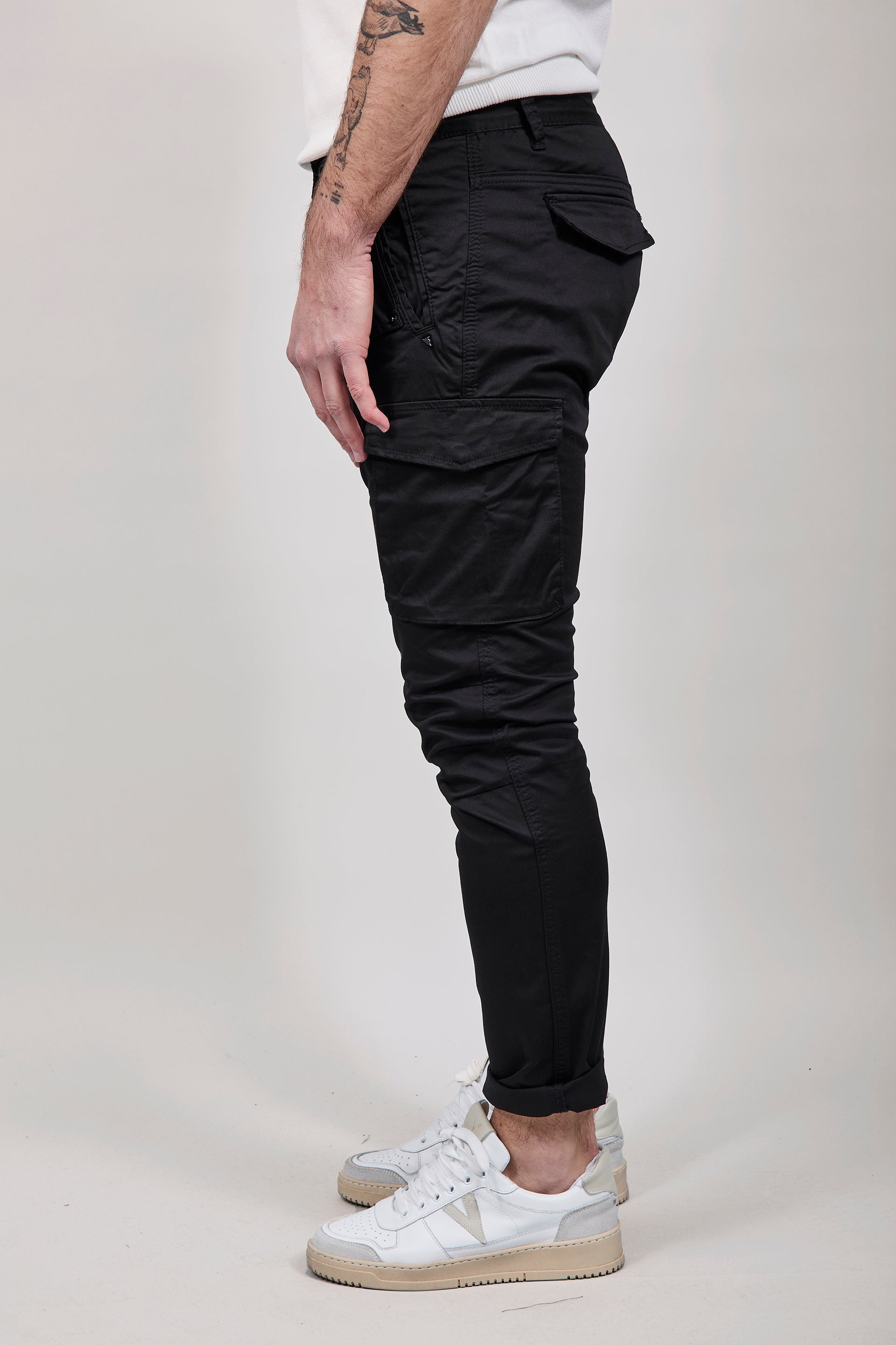 Pantalone Gianni Lupo Cargo Nero 2363