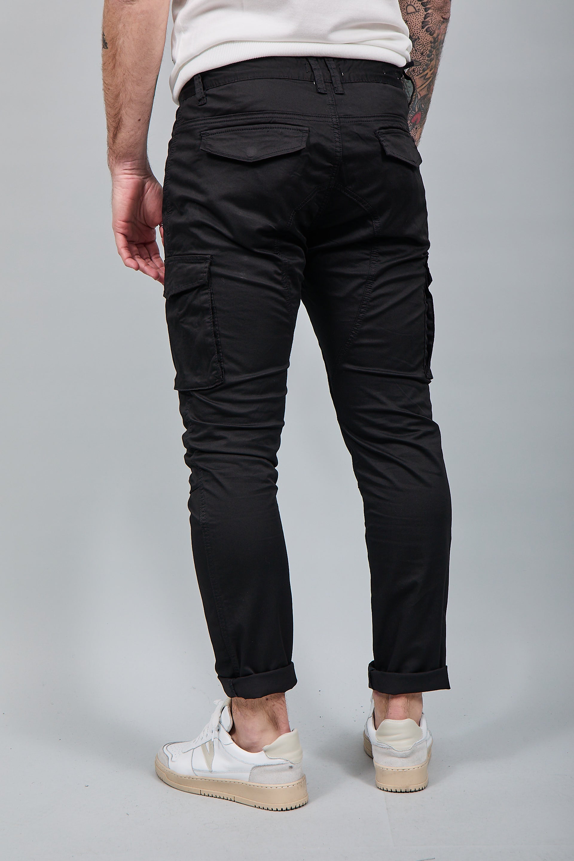 Pantalone Gianni Lupo Cargo Nero 2363