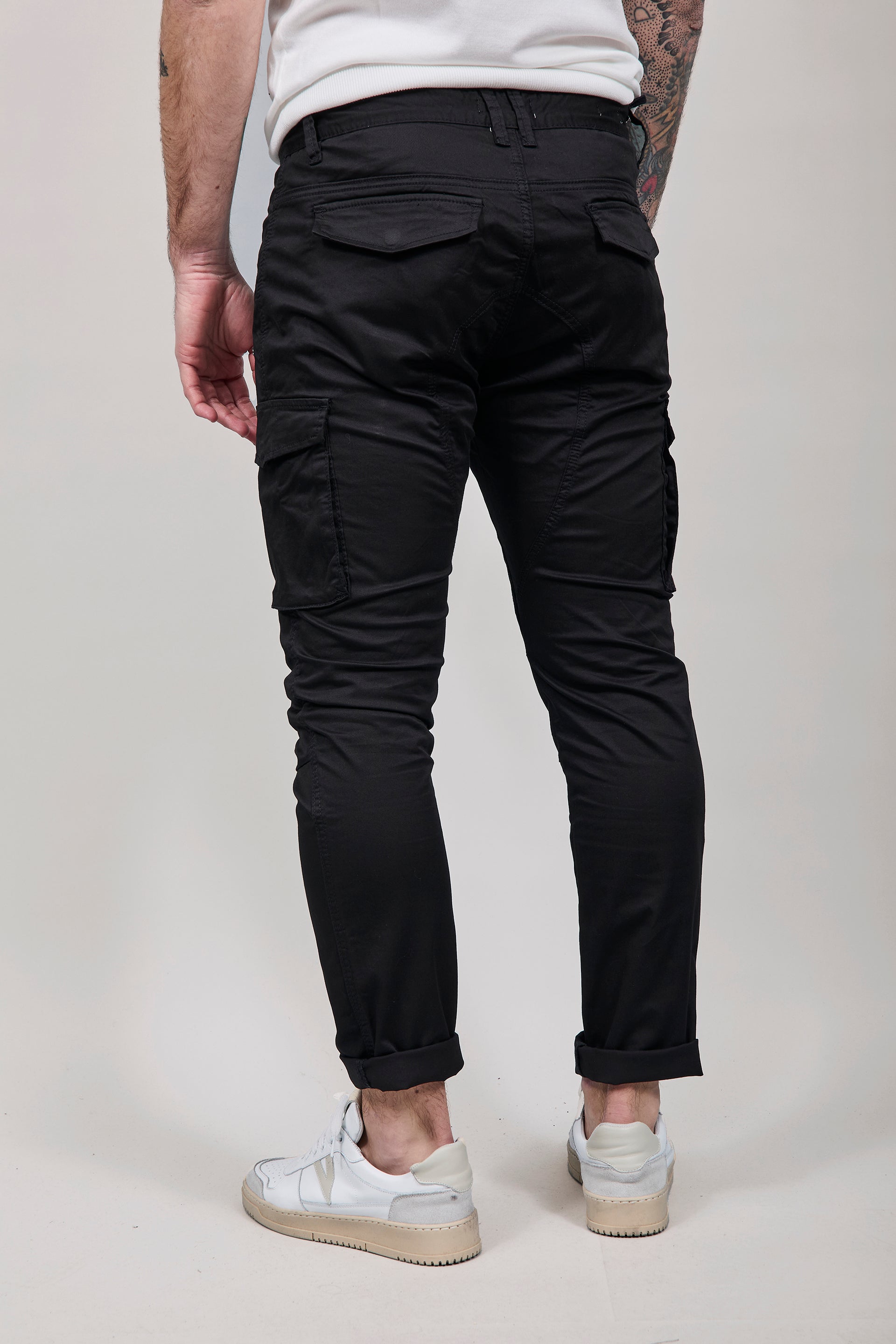Pantalone Gianni Lupo Cargo Nero 2363