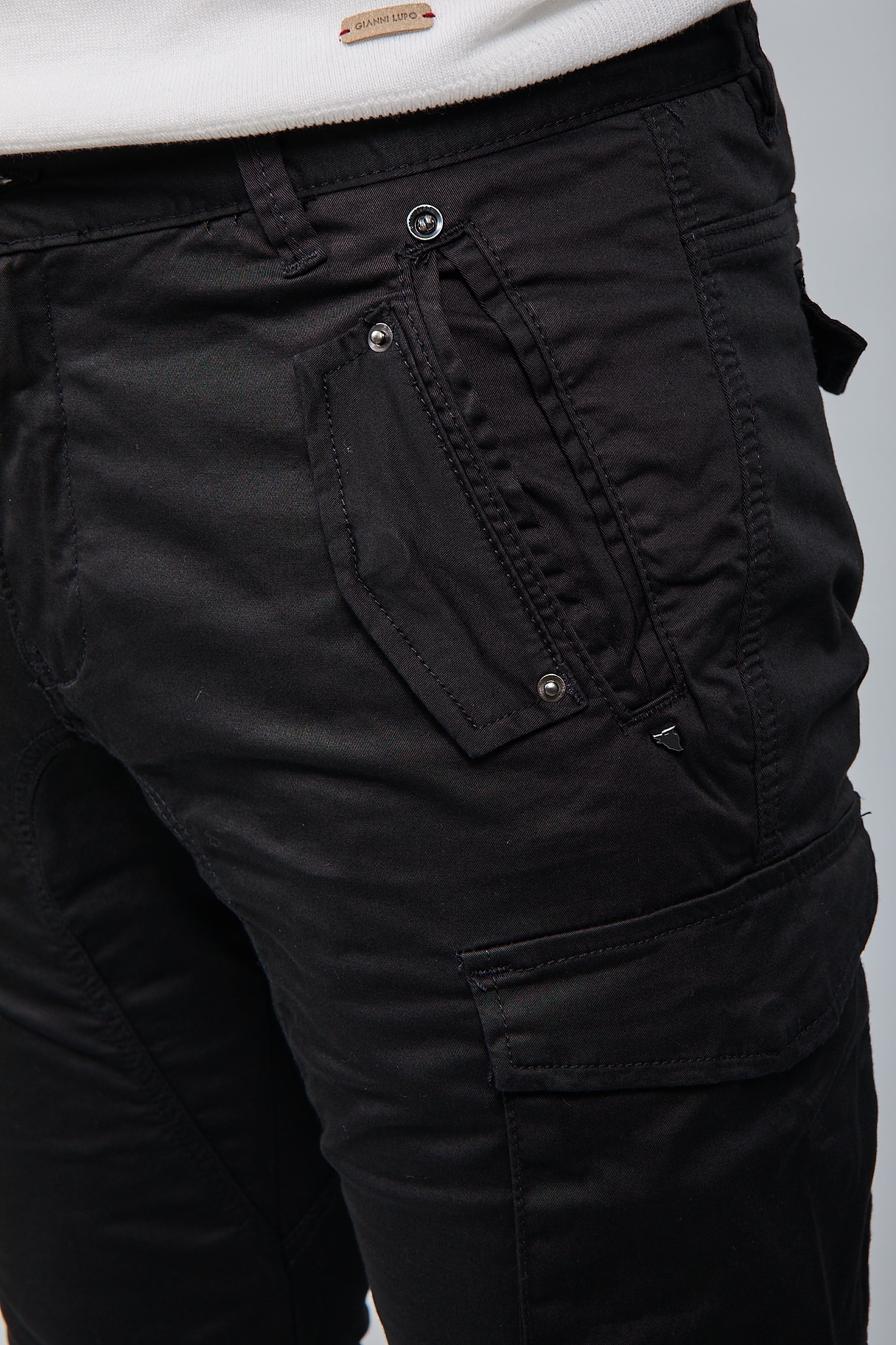 Pantalone Gianni Lupo Cargo Nero 2363
