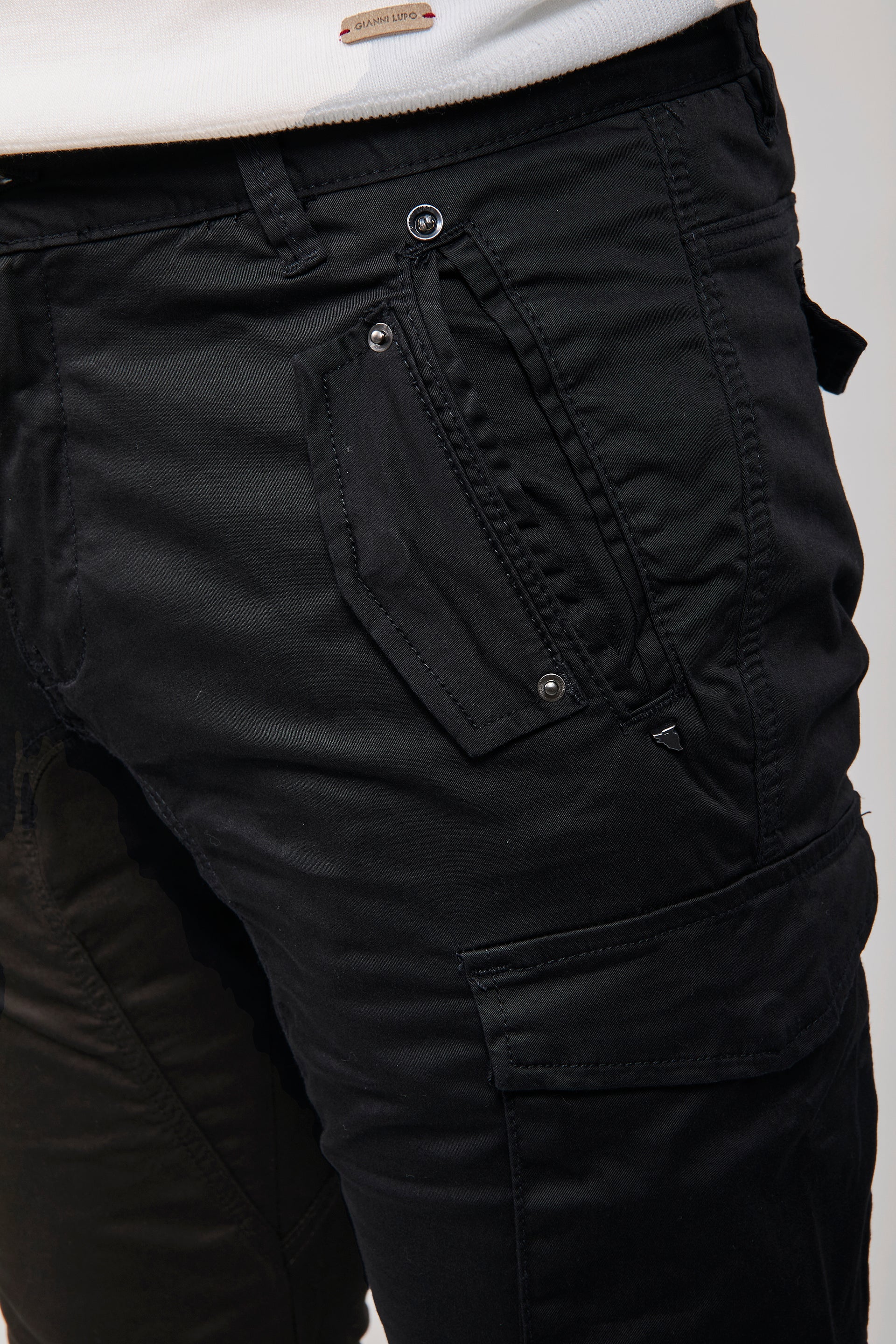 Pantalone Gianni Lupo Cargo Nero 2363