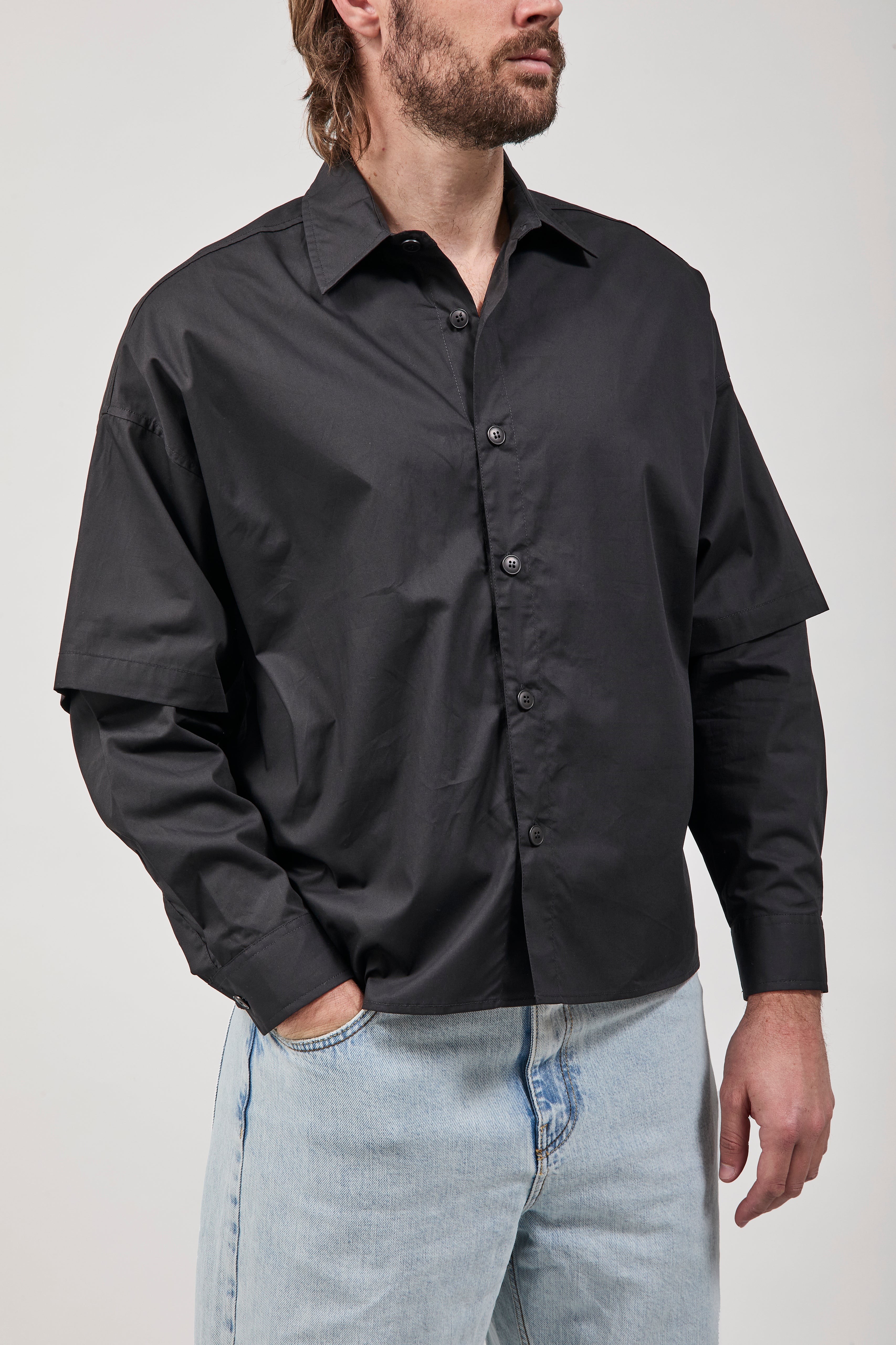 Camicia Imperial Doppia manica Nera