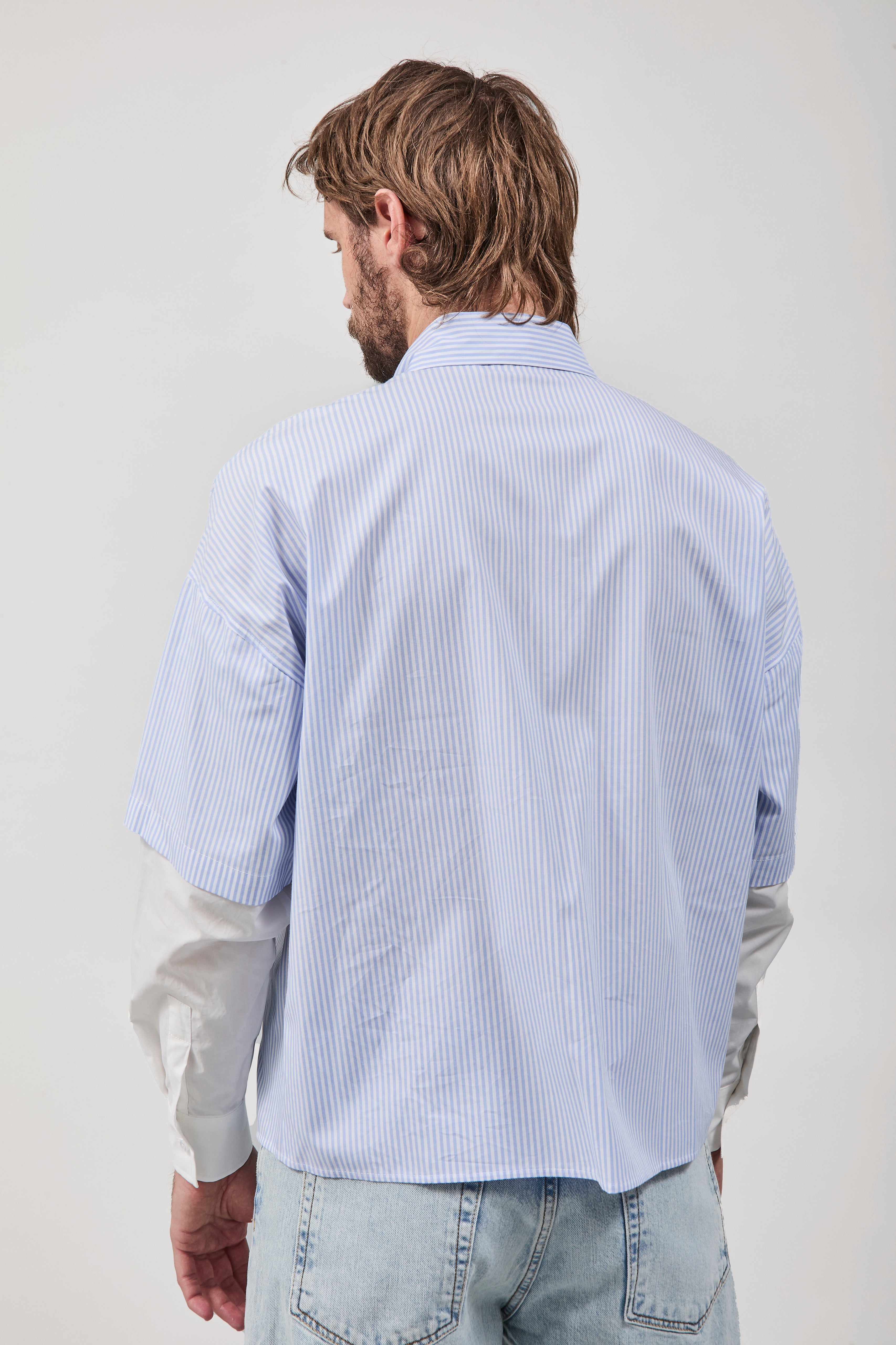 Camicia Imperial Doppia manica Azzurra 469