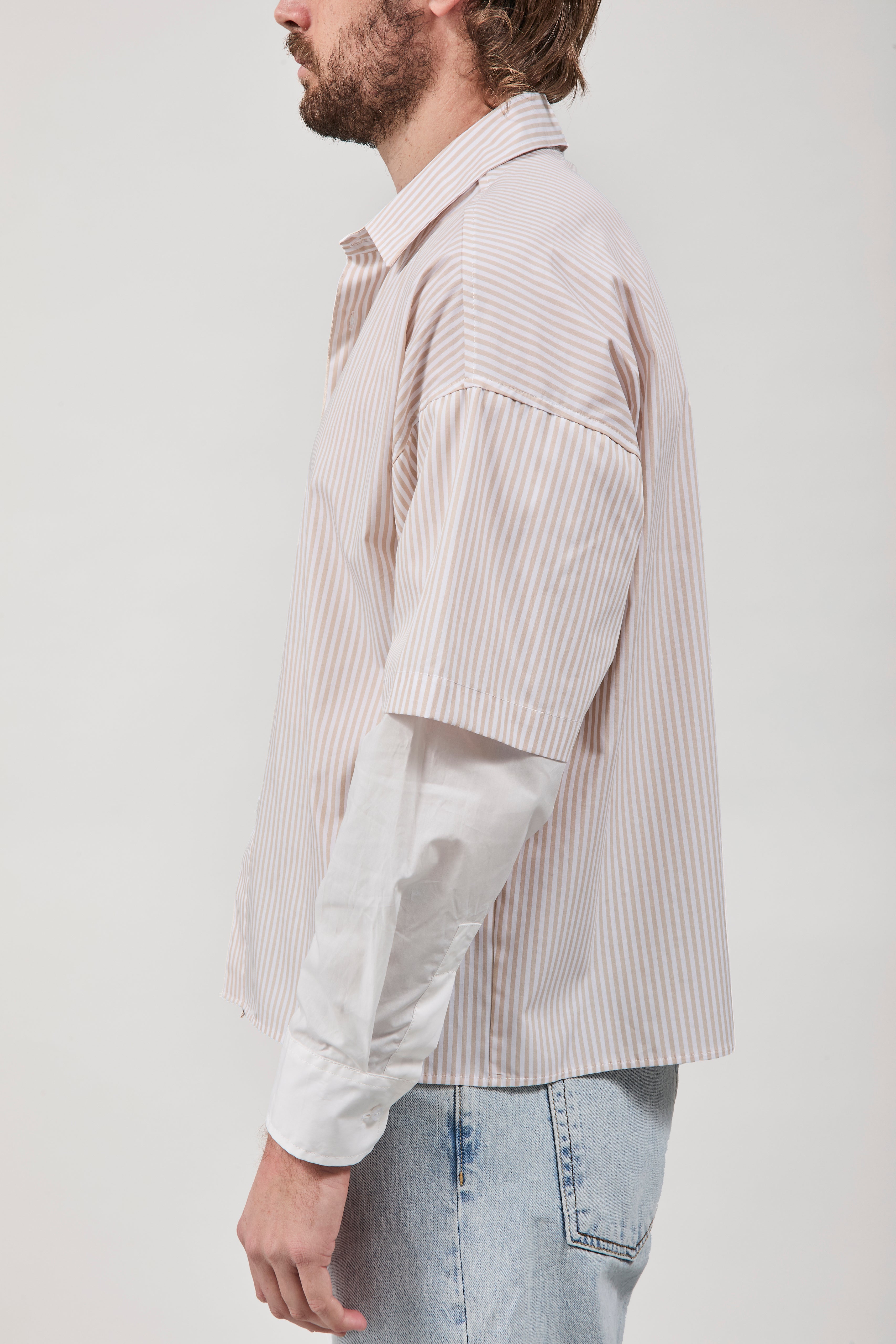 Camicia Imperial Doppia manica Beige 469