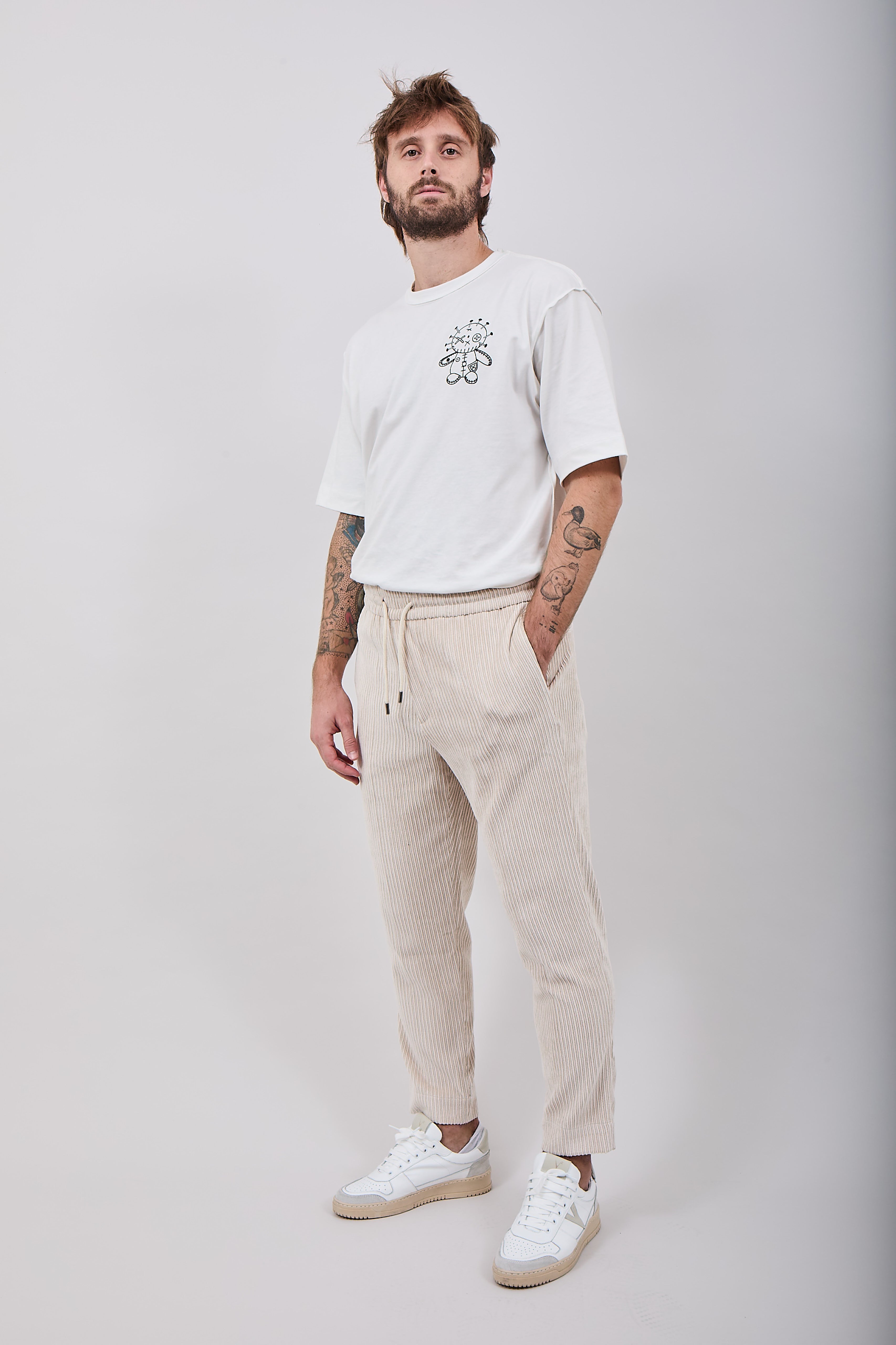 Pantalaccio Berna 387 Velluto Panna