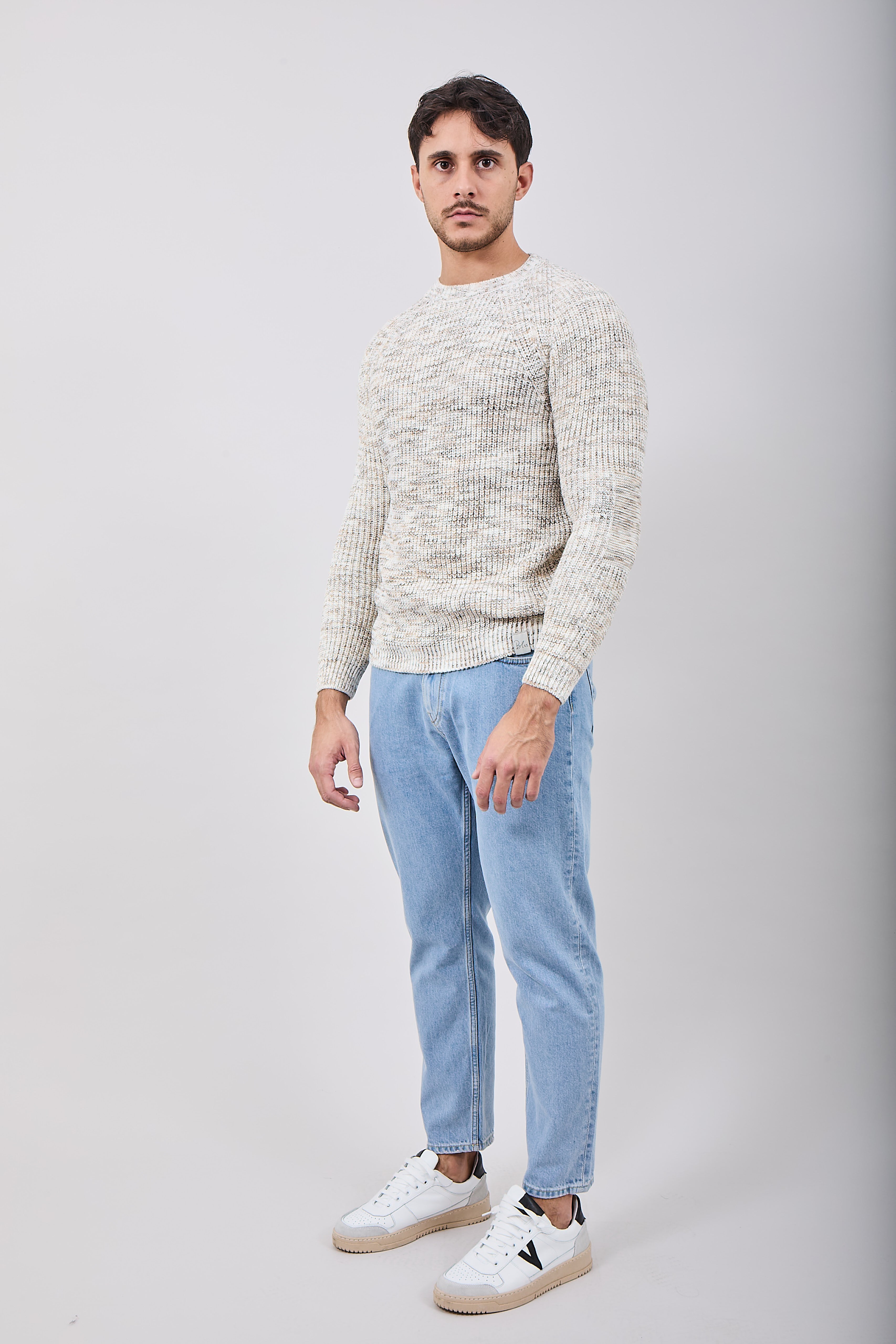 Maglione Block Eleven Malè Panna