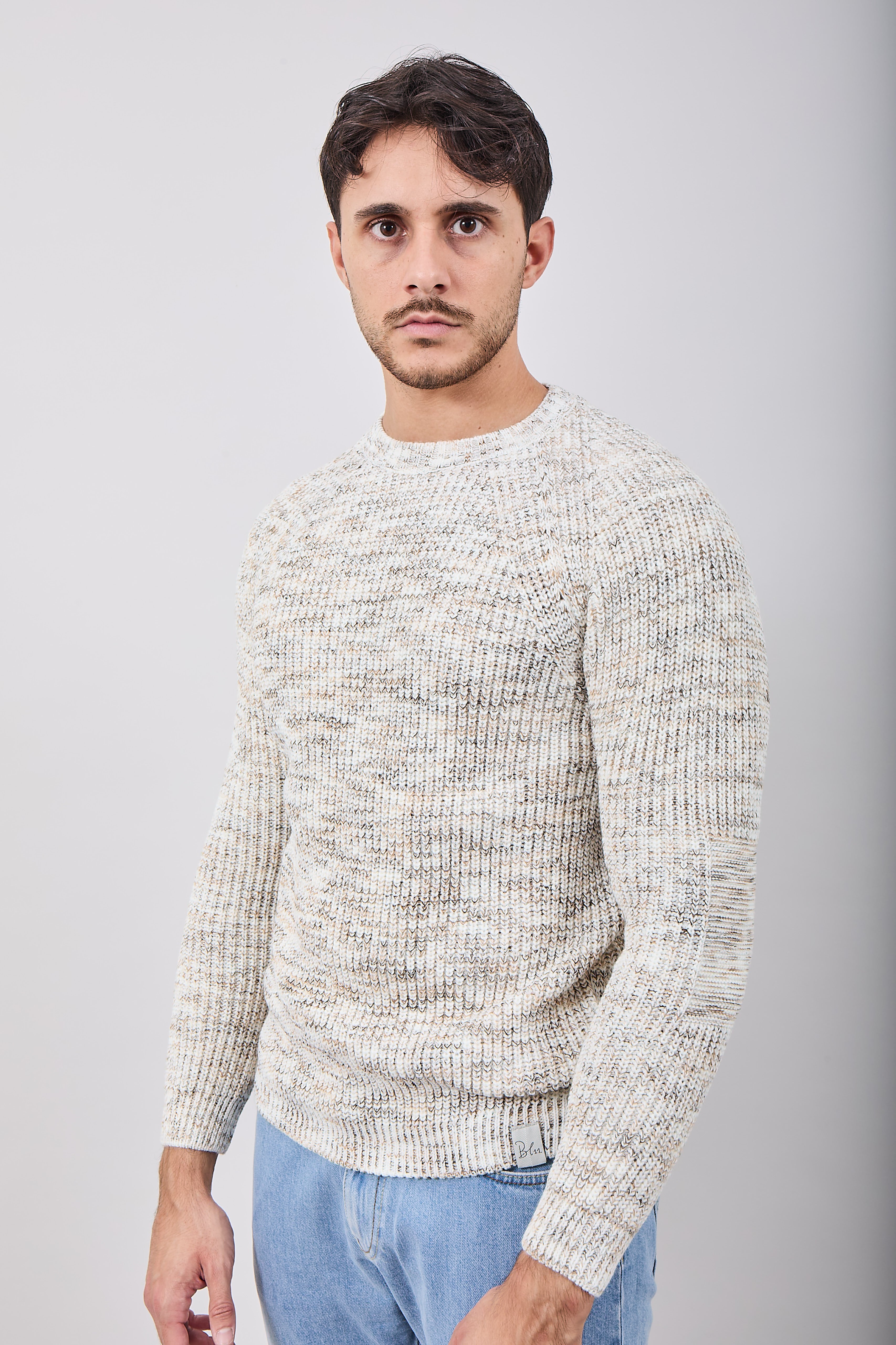 Maglione Block Eleven Malè Panna