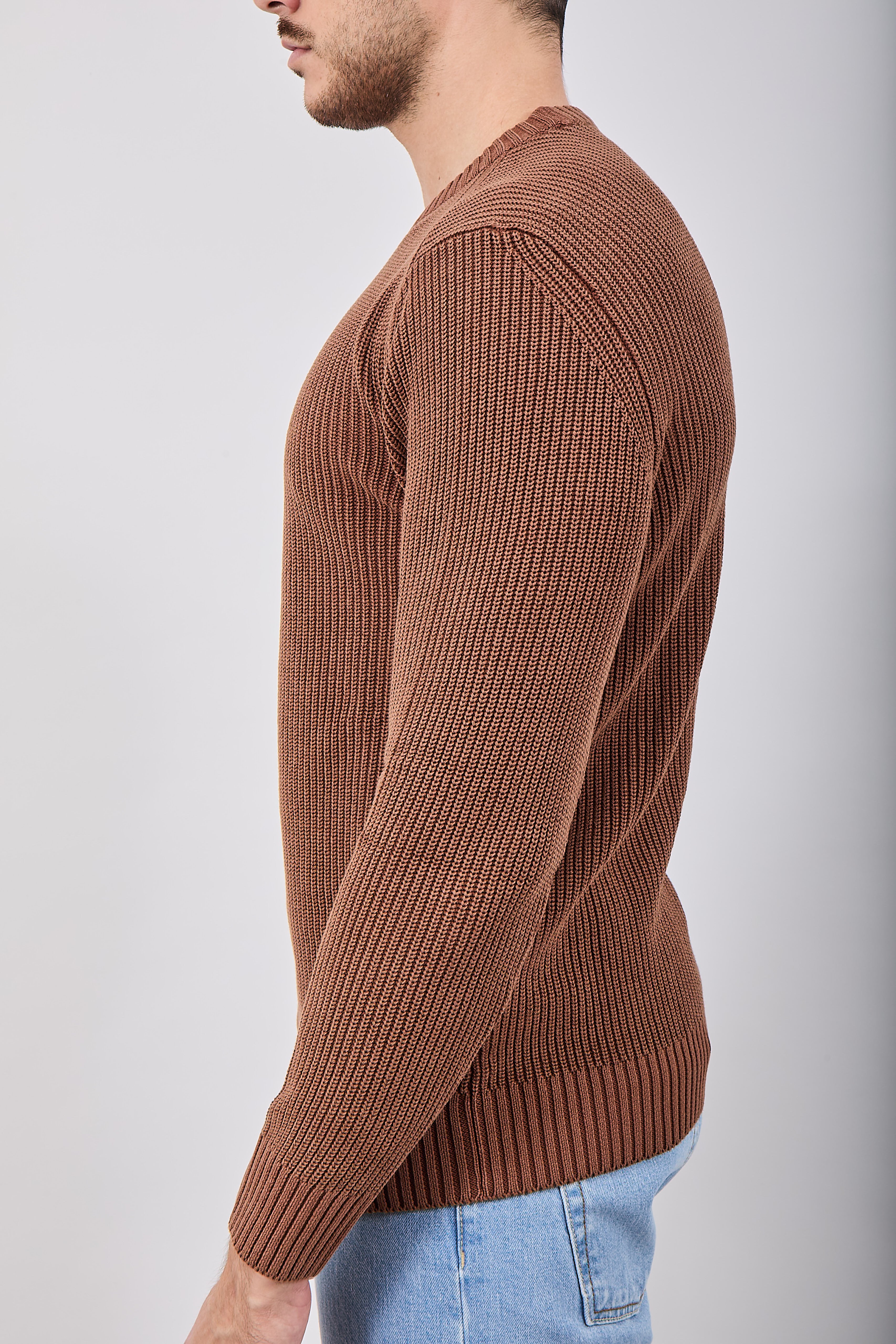 Maglione Block Eleven Stone Caffè