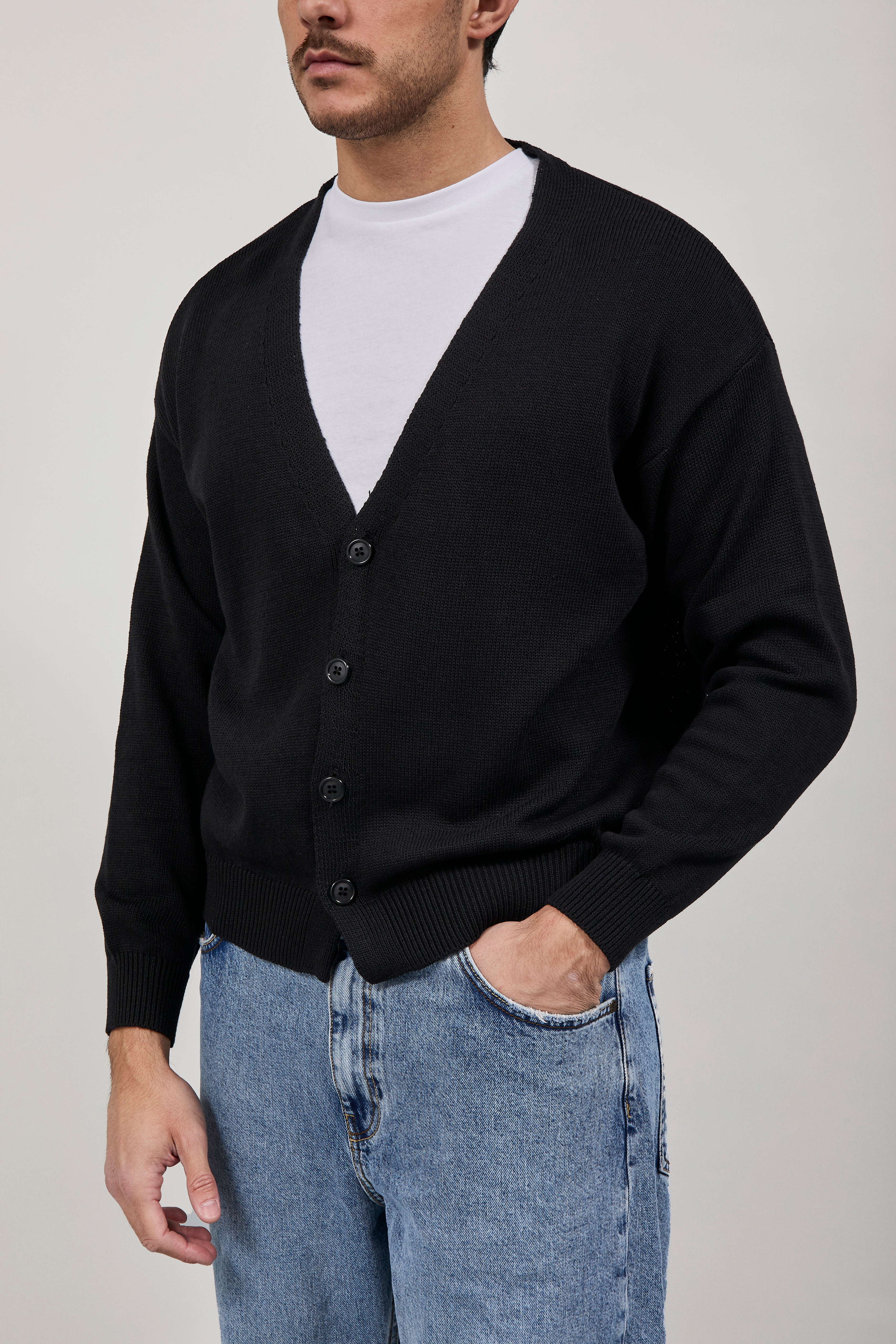 Cardigan Berna Cropped Nero 431
