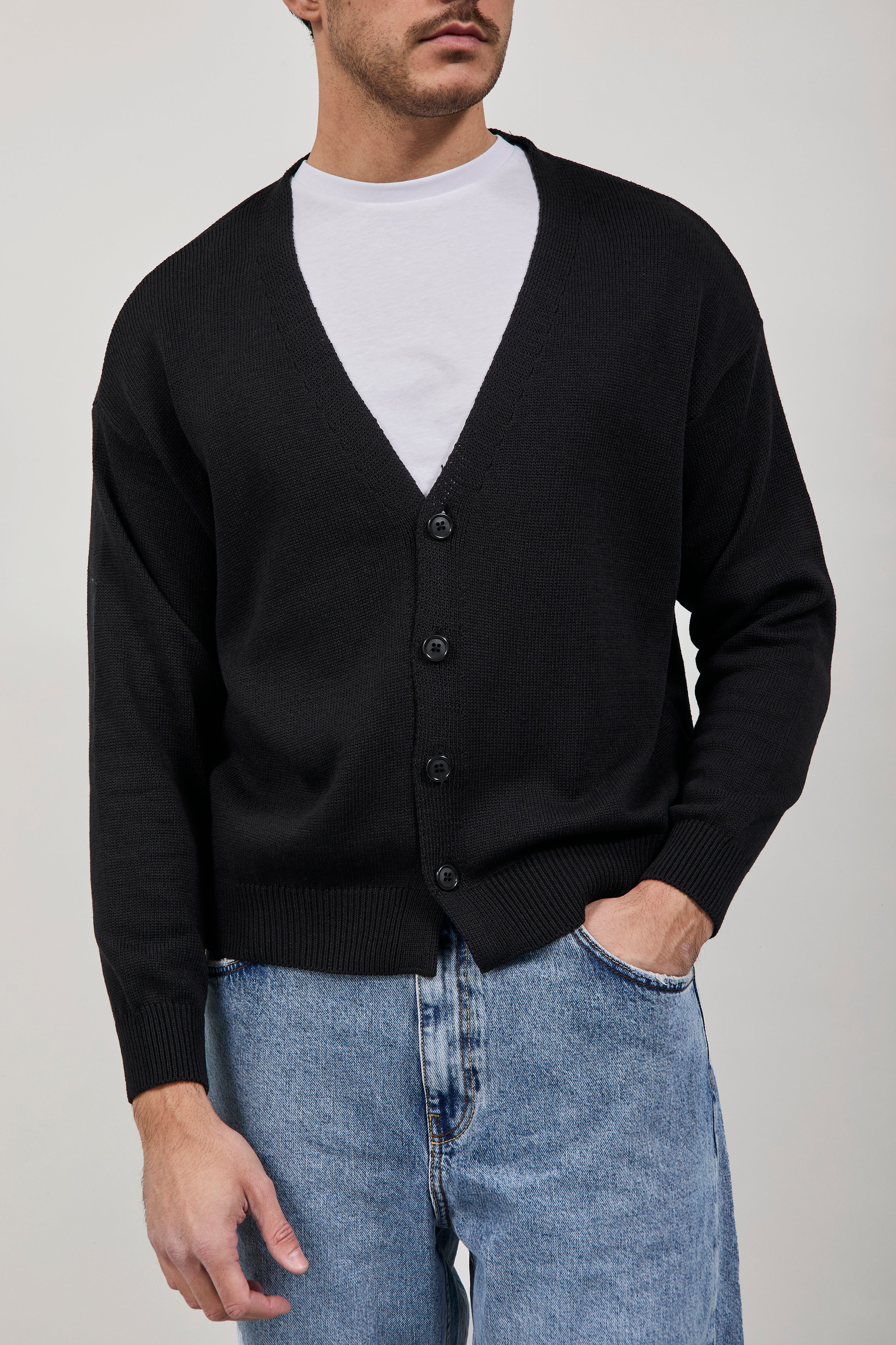 Cardigan Berna Cropped Nero 431