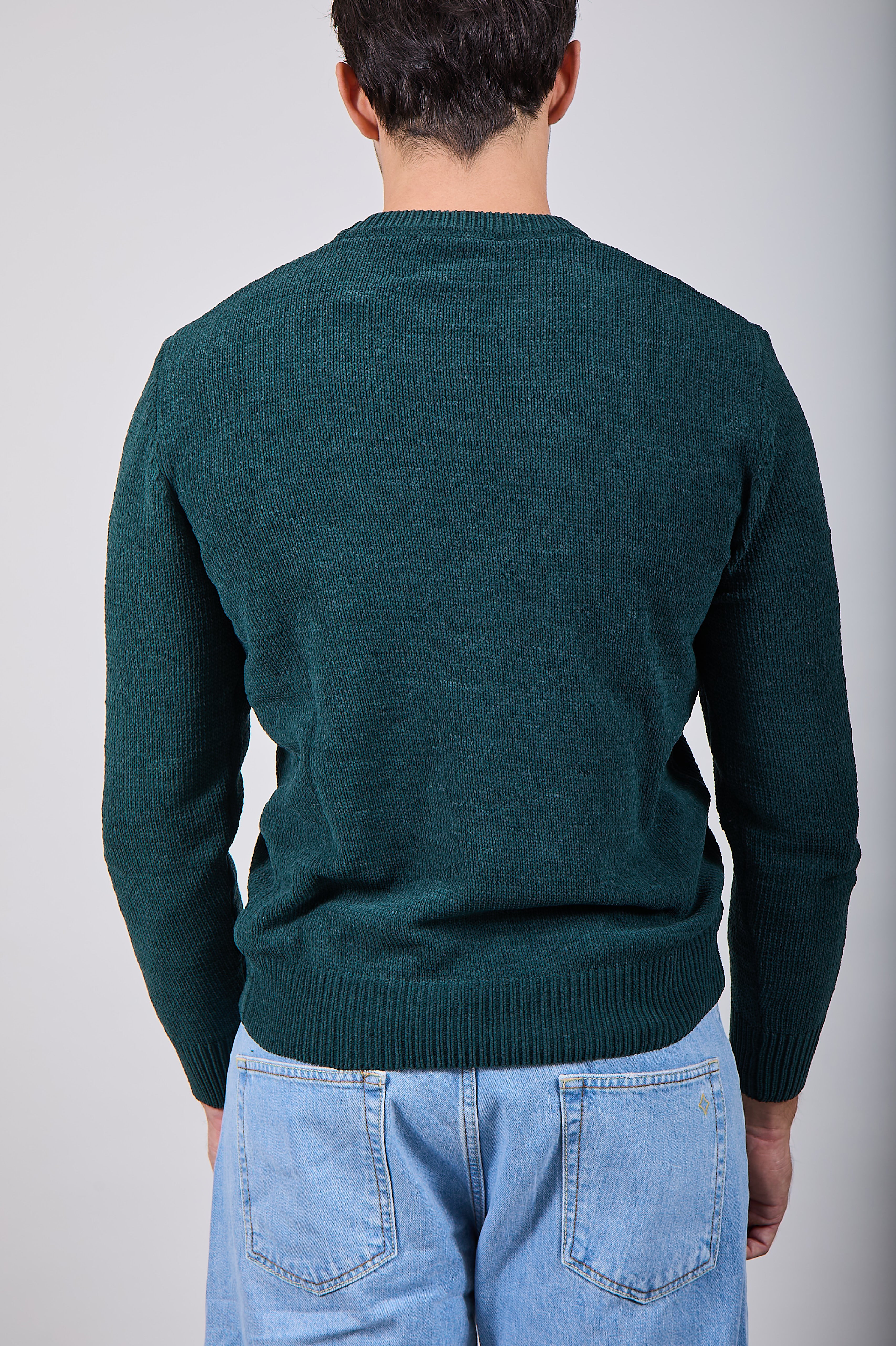 Maglione Gianni Lupo Ciniglia Green British 535 (12245637169492)