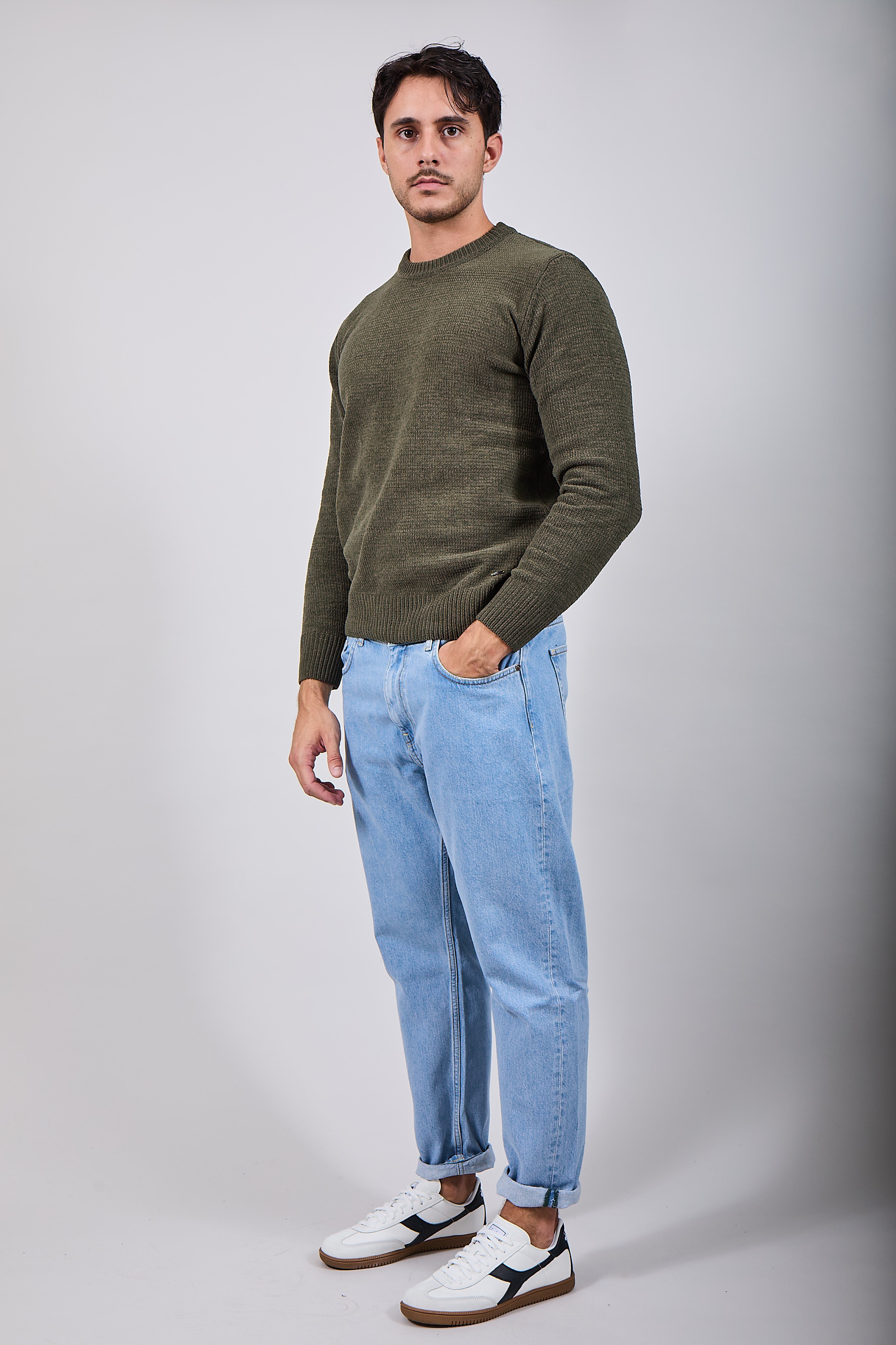 Maglione Gianni Lupo Ciniglia Militare 535 (12245639135572)