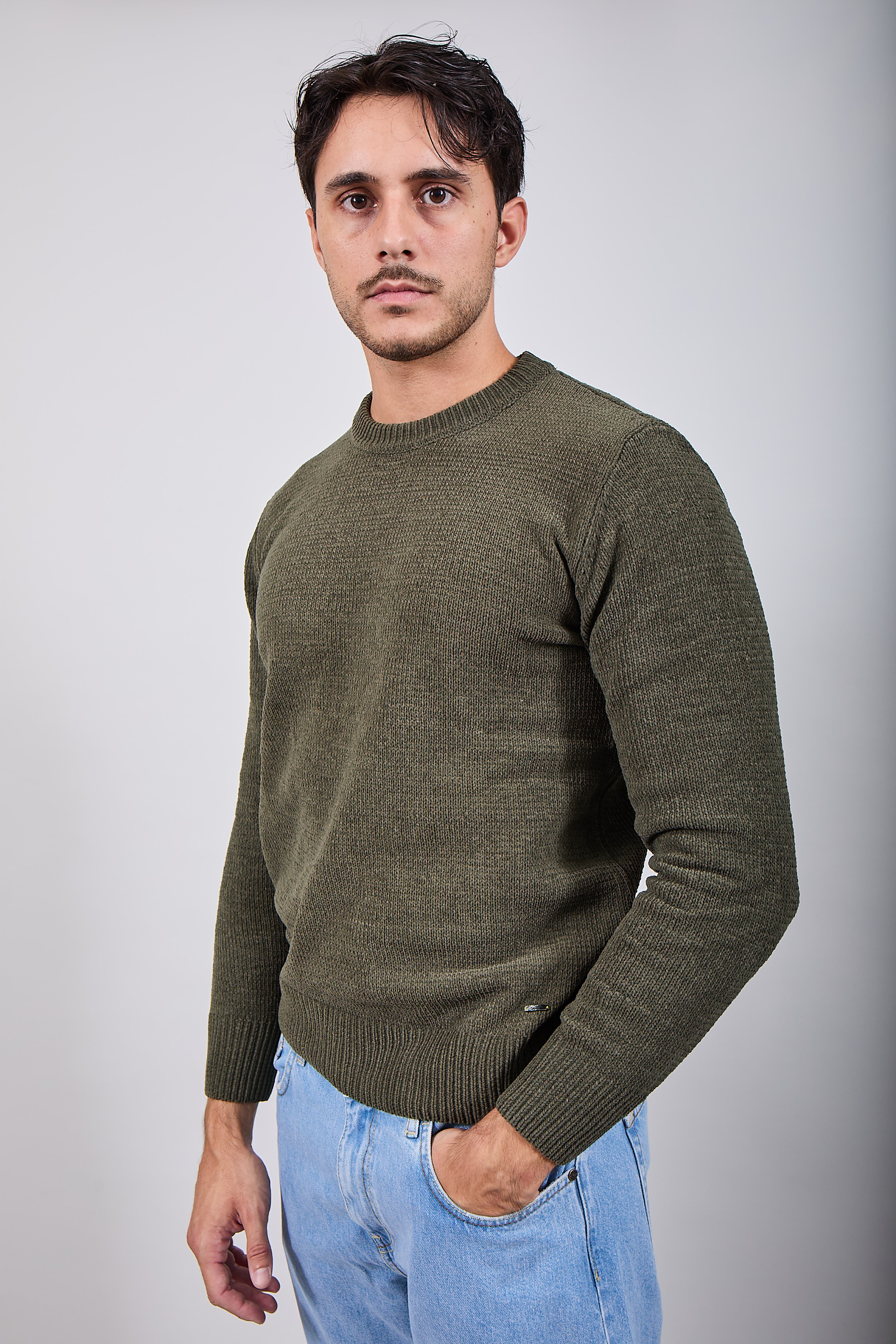 Maglione Gianni Lupo Ciniglia Militare 535 (12245639135572)