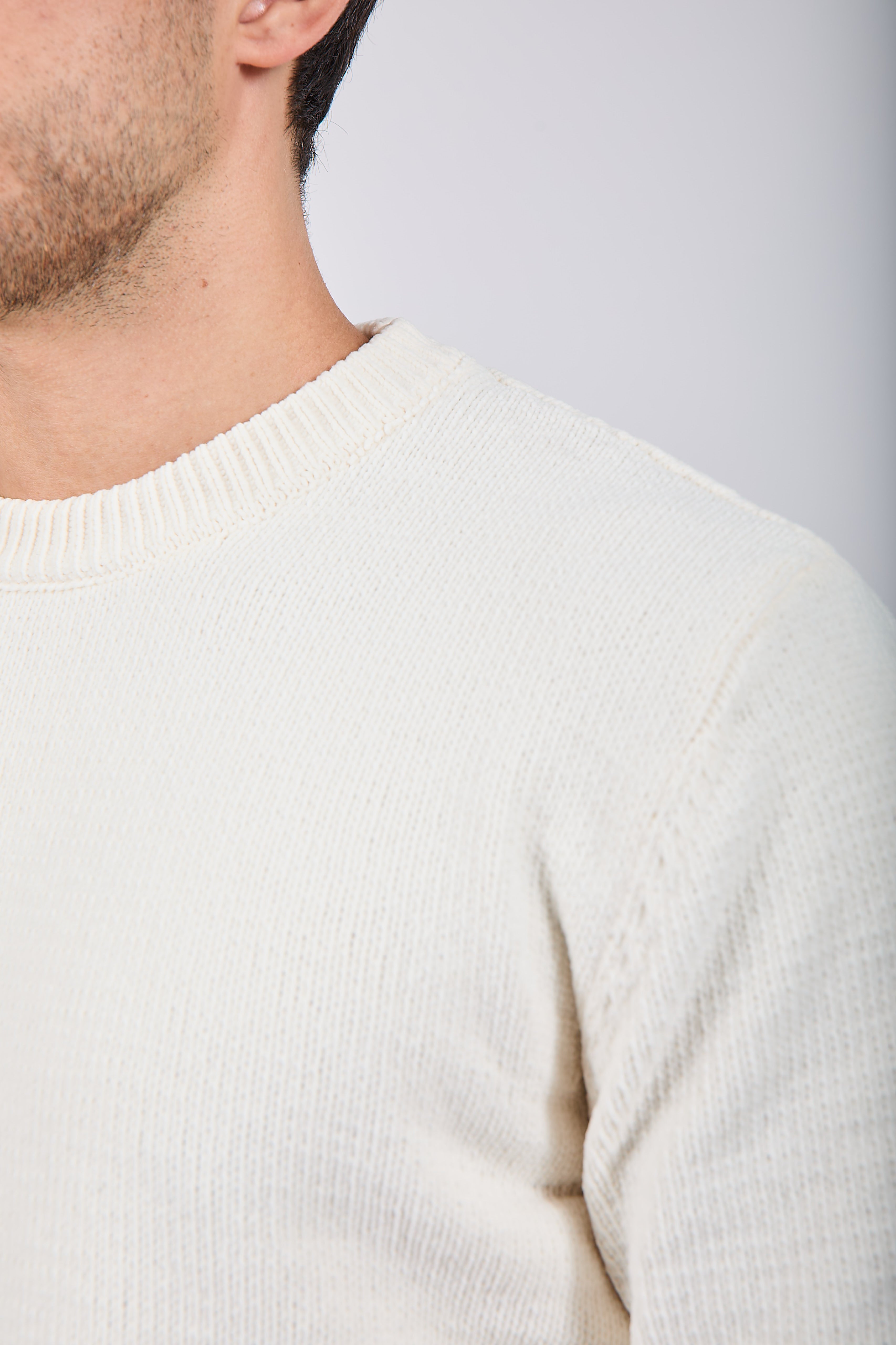 Maglione Gianni Lupo Ciniglia Bianco 535 (12227810984276)