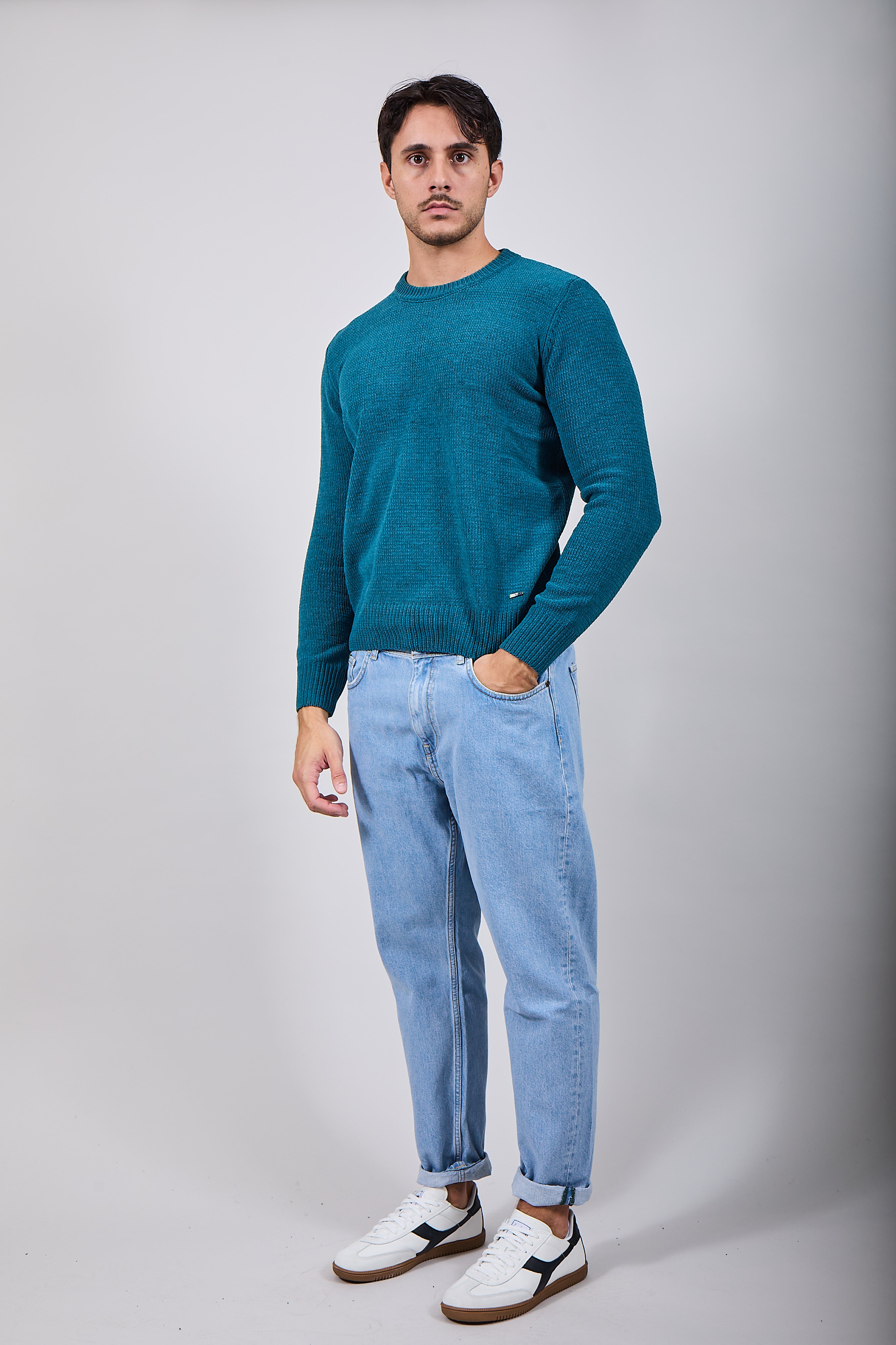 Maglione Gianni Lupo Ciniglia Pavone 535 (12245633401172)