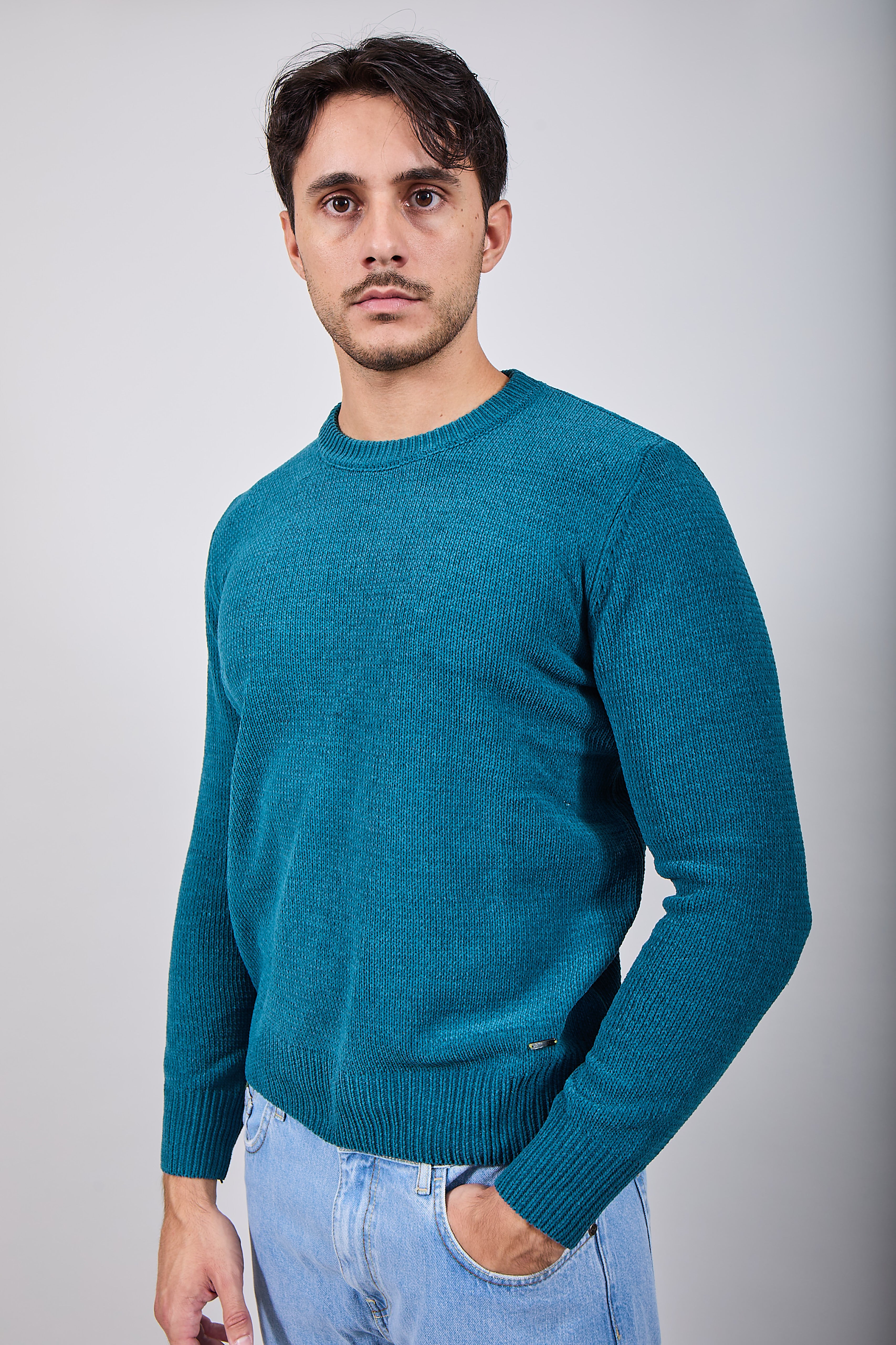 Maglione Gianni Lupo Ciniglia Pavone 535 (12245633401172)