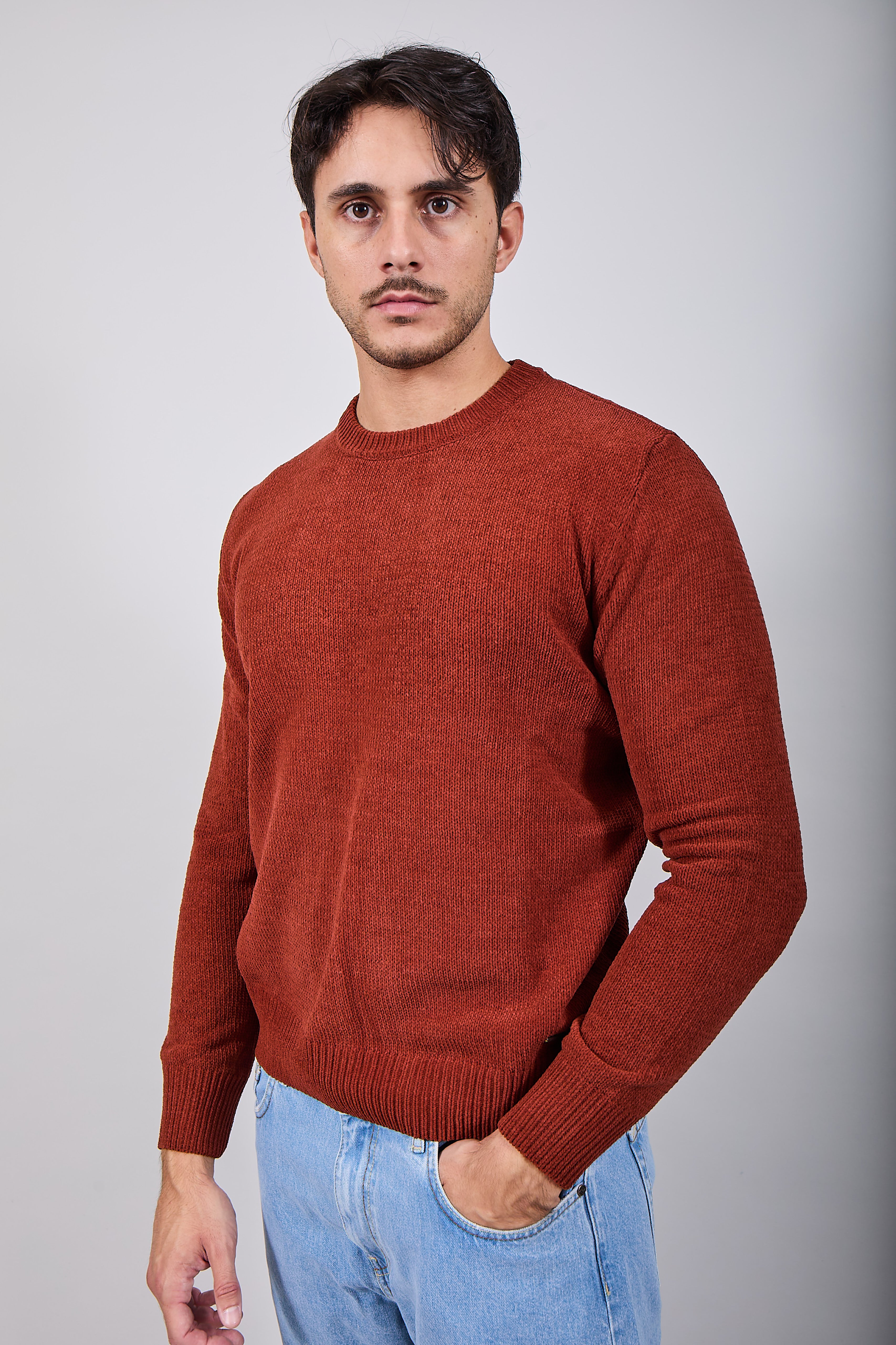 Maglione Gianni Lupo Ciniglia Coccio 535 (12245634253140)