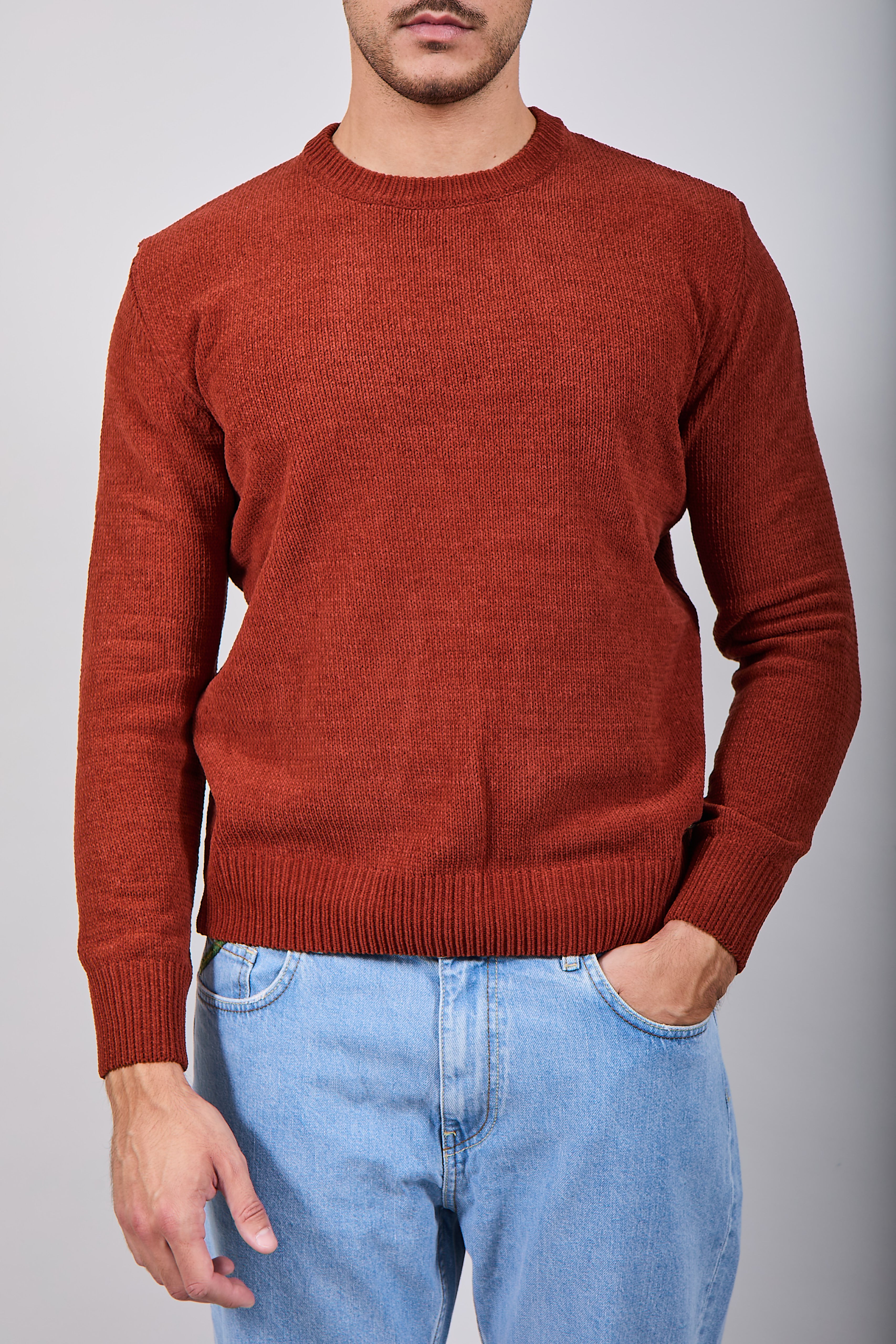 Maglione Gianni Lupo Ciniglia Coccio 535 (12245634253140)