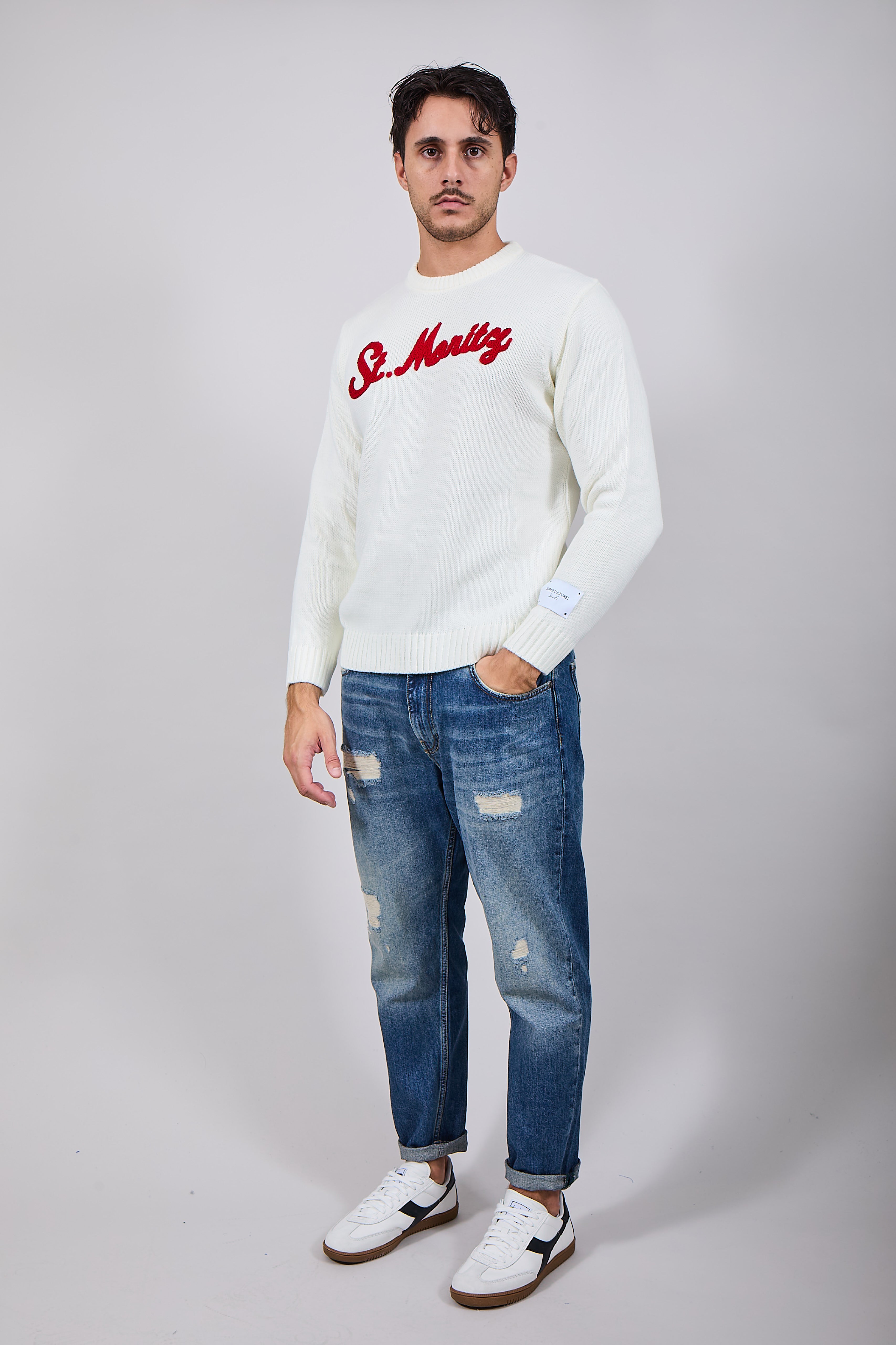 Maglioncino Superculture Panna AK5011 (12214764044628)