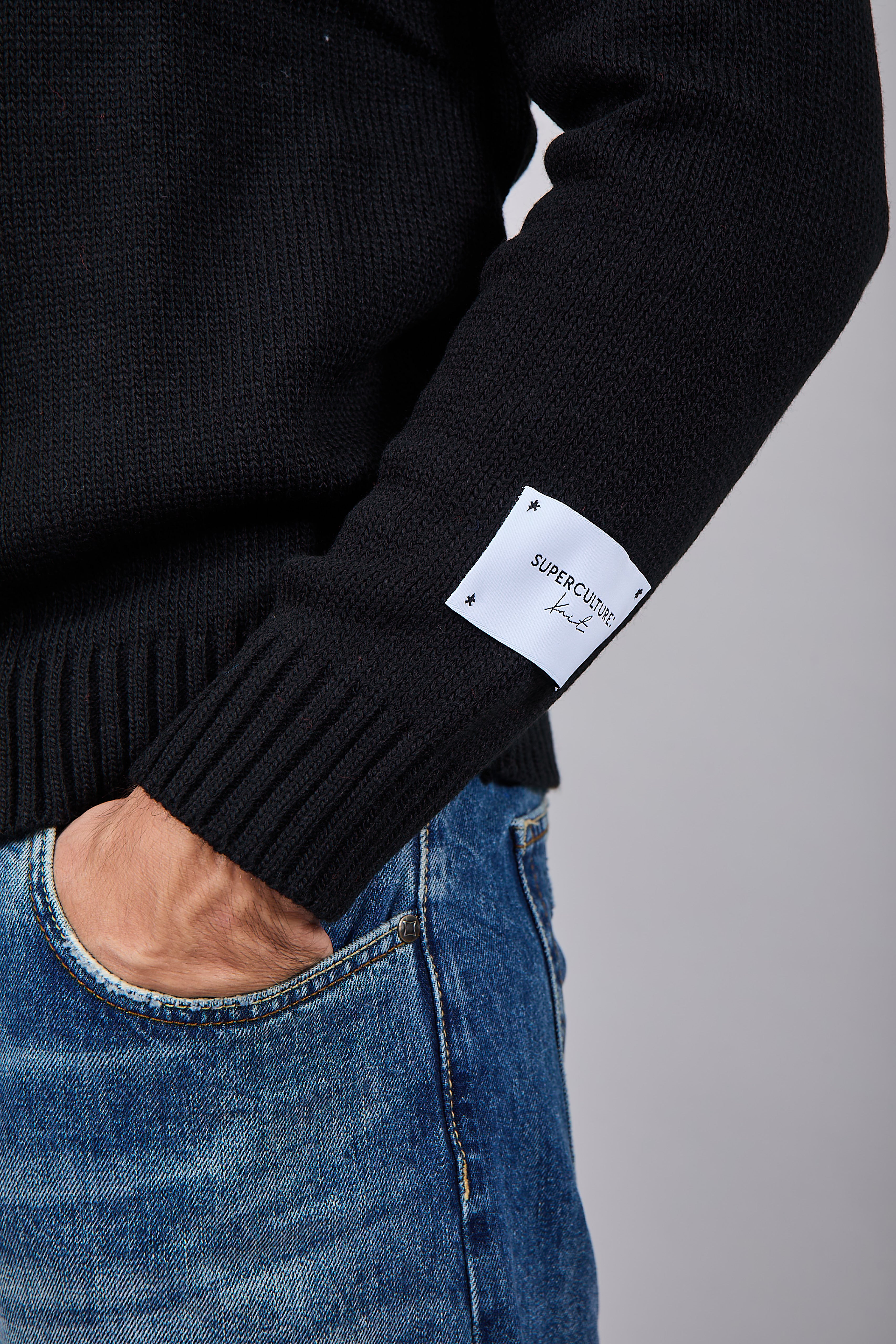 Maglioncino Superculture Nero AK5017 (12214731440468)