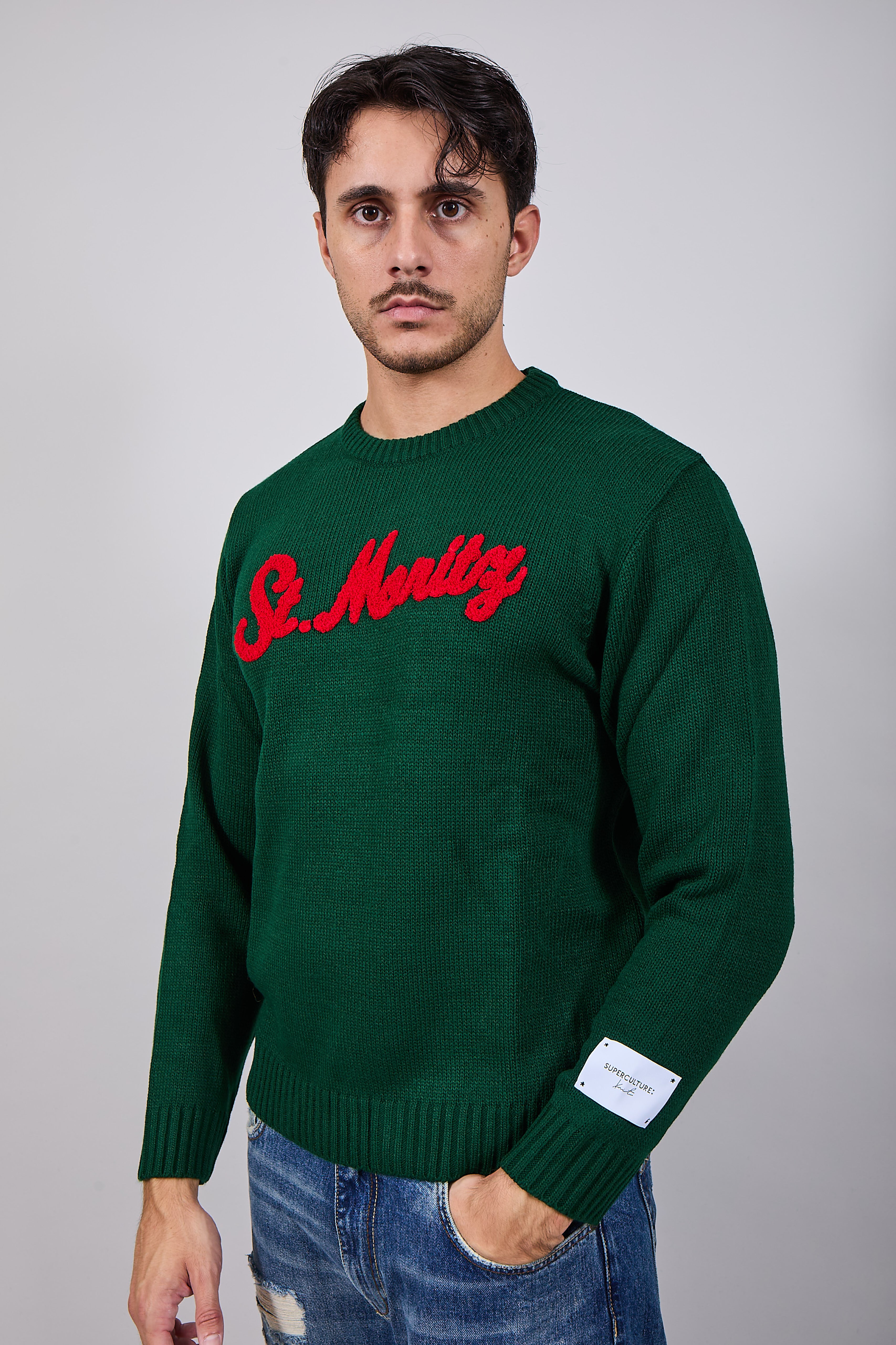 Maglioncino Superculture Verde Bosco AK5011 (12214763815252)