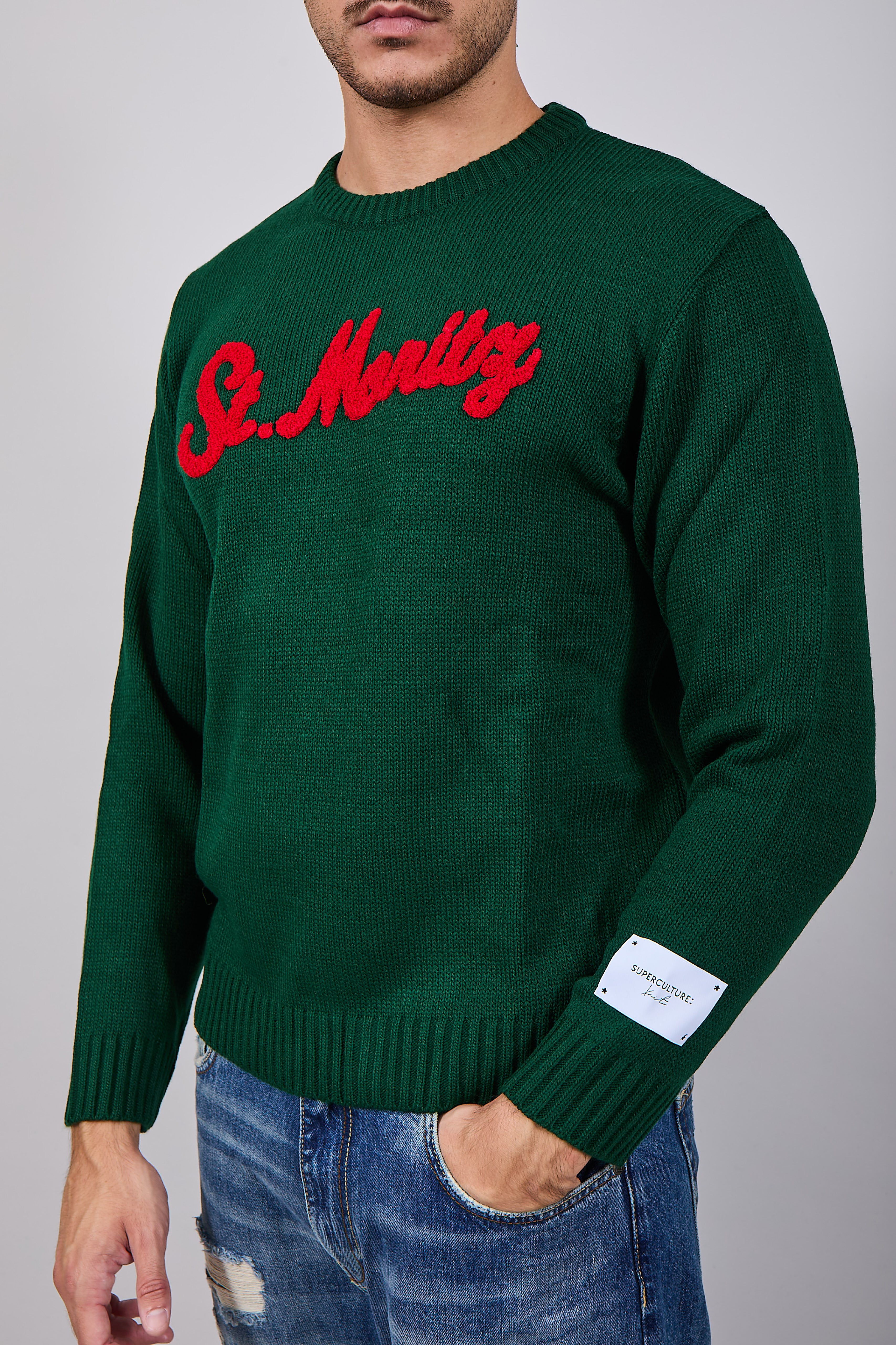 Maglioncino Superculture Verde Bosco AK5011 (12214763815252)