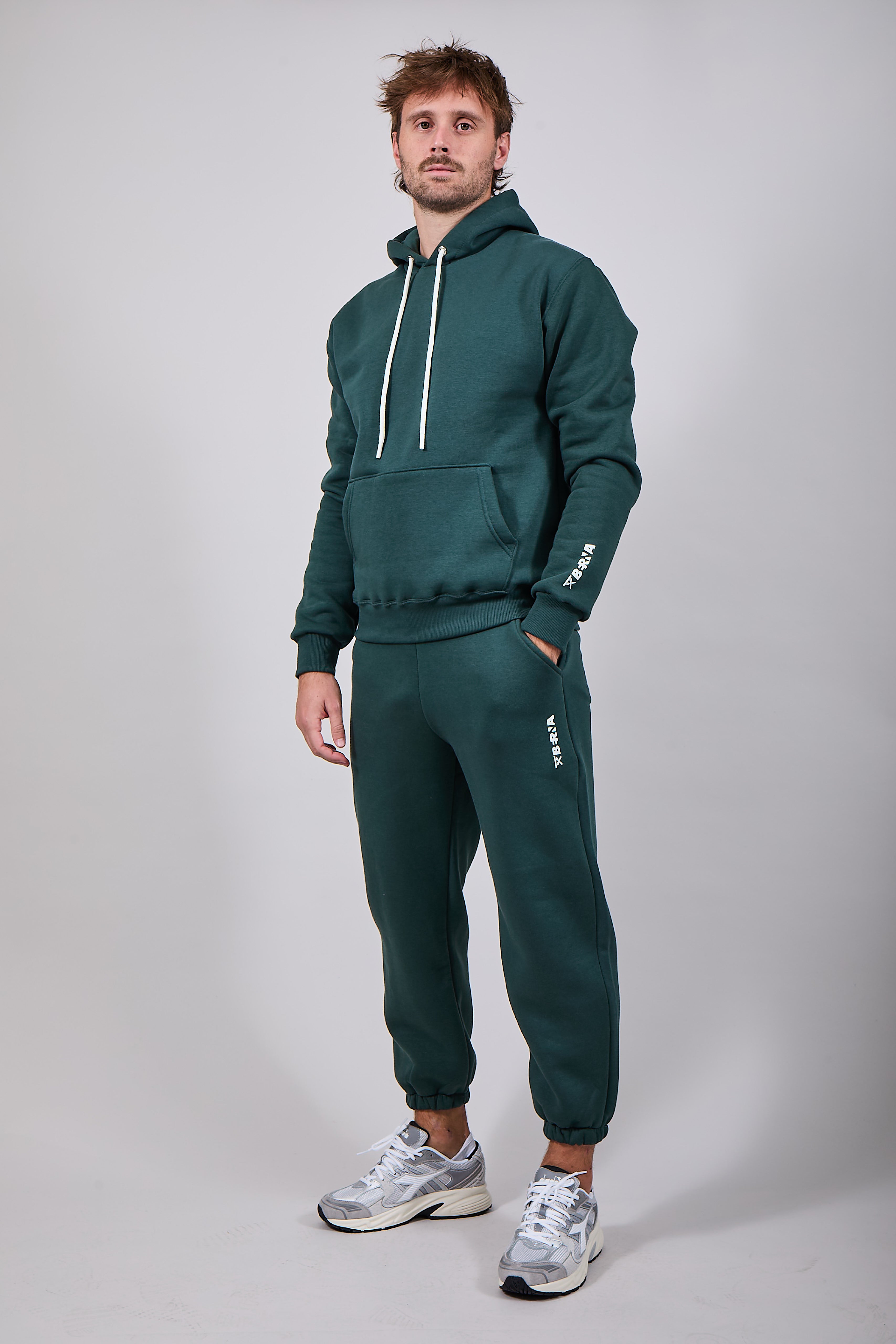 Pantalone Berna Felpa Verde Bosco 221 (12236068127060) (12235730485588)
