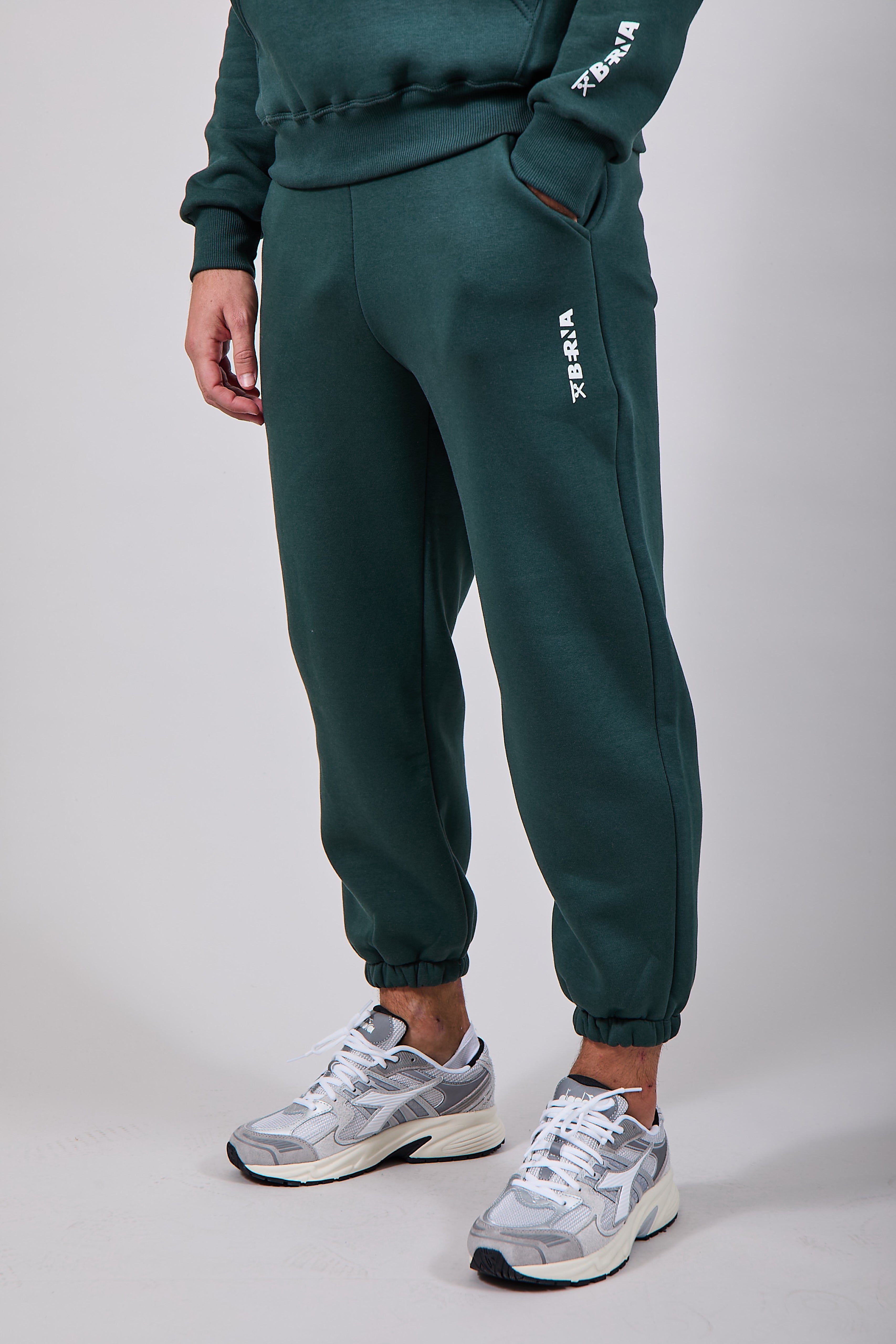 Pantalone Berna Felpa Verde Bosco 221 (12236068127060)