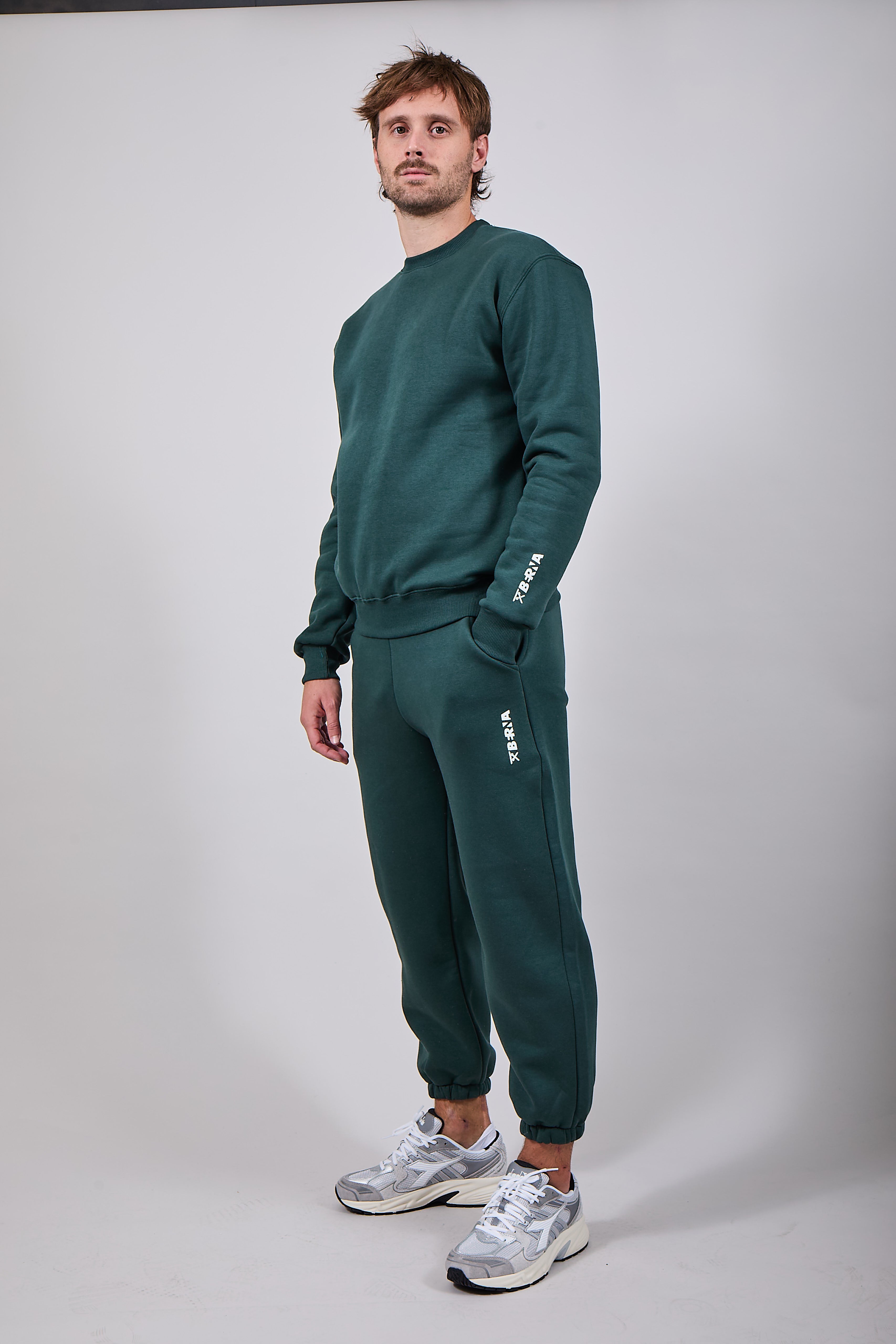 Felpa Berna Girocollo Verde Bosco 021 (12235689722196)
