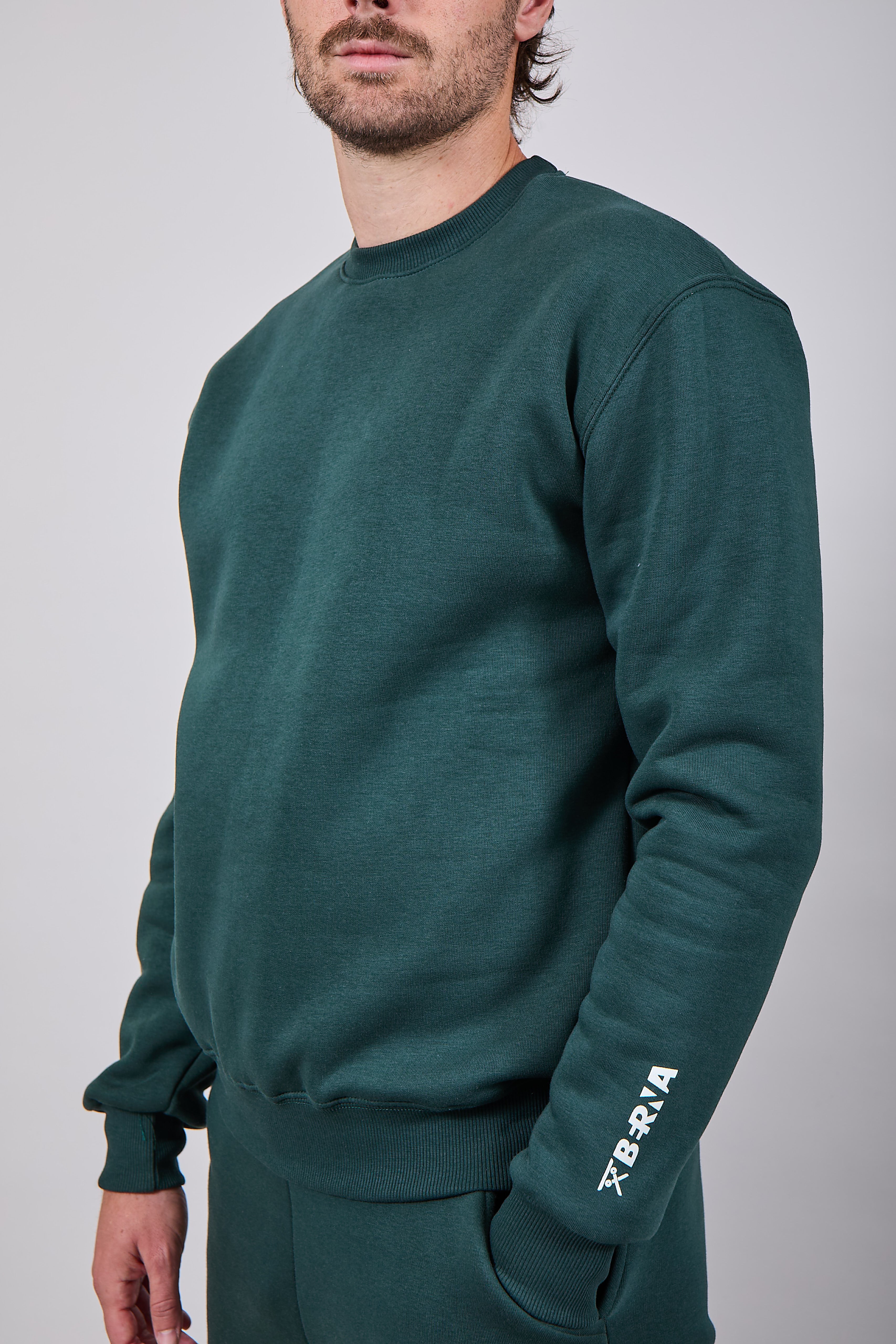 Felpa Berna Girocollo Verde Bosco 021 (12235689722196)