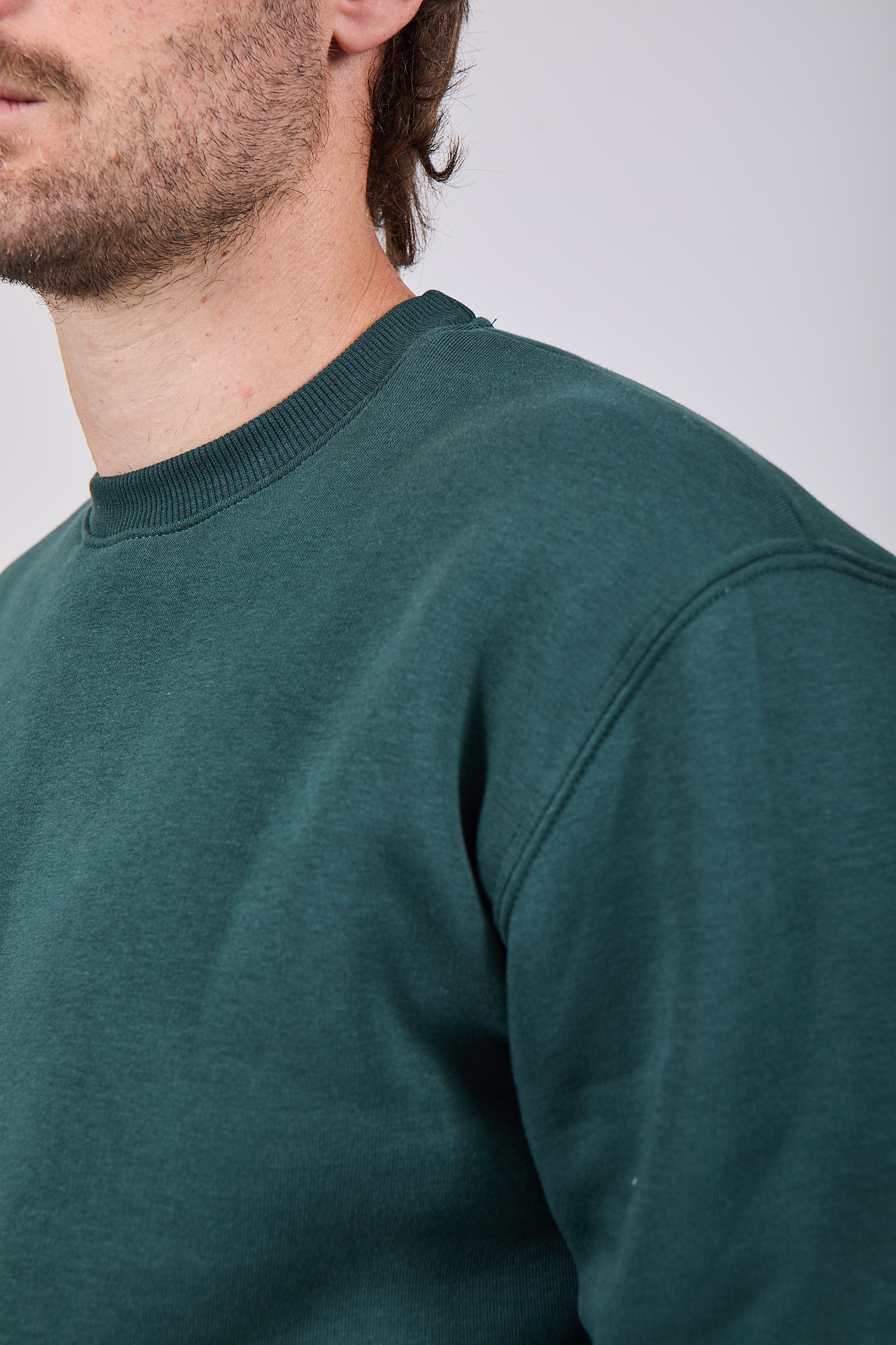 Felpa Berna Girocollo Verde Bosco 021 (12235689722196)
