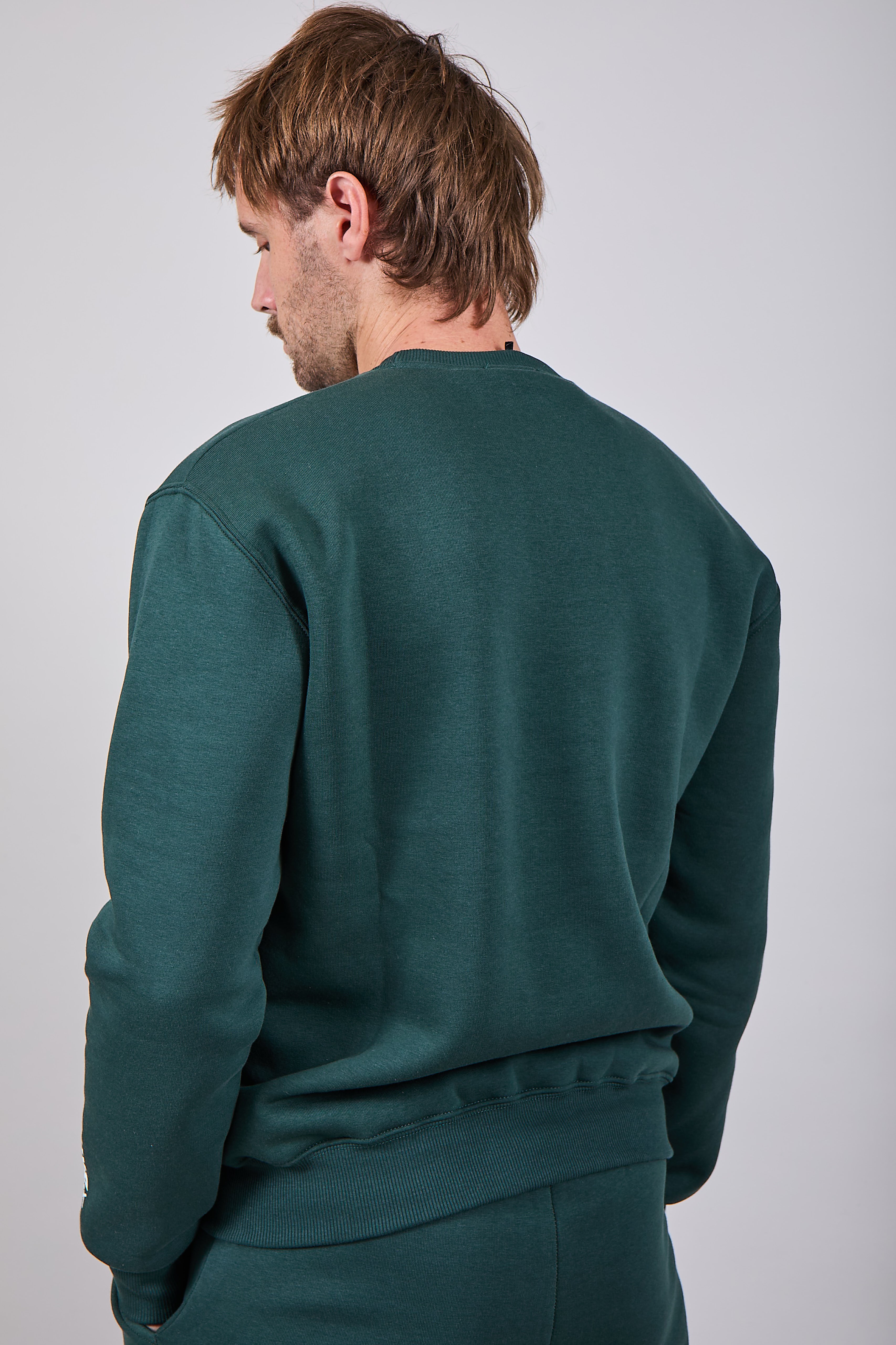 Felpa Berna Girocollo Verde Bosco 021 (12235689722196)
