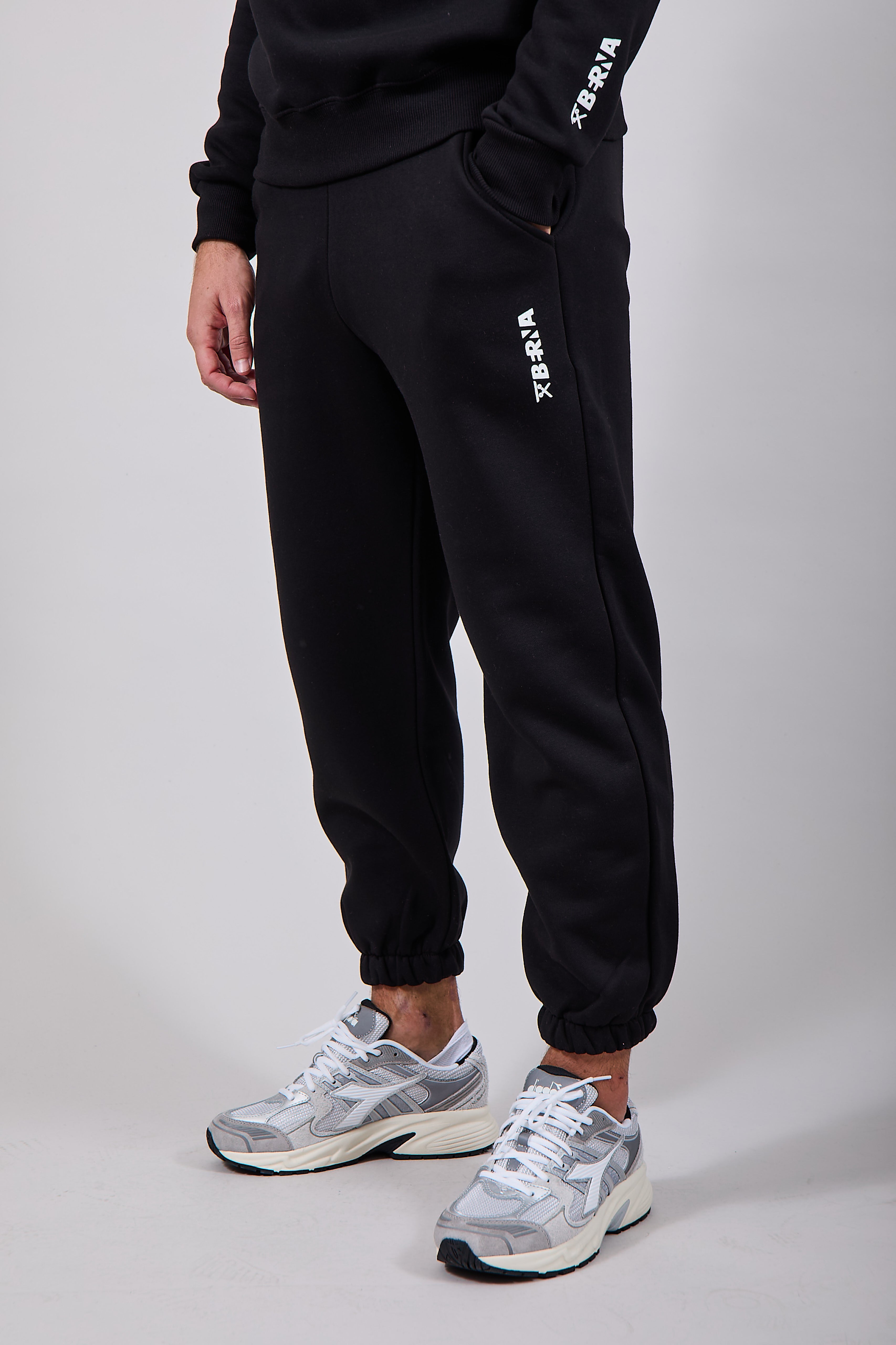 Pantalone Berna Felpa Nero 221 (12236067930452)