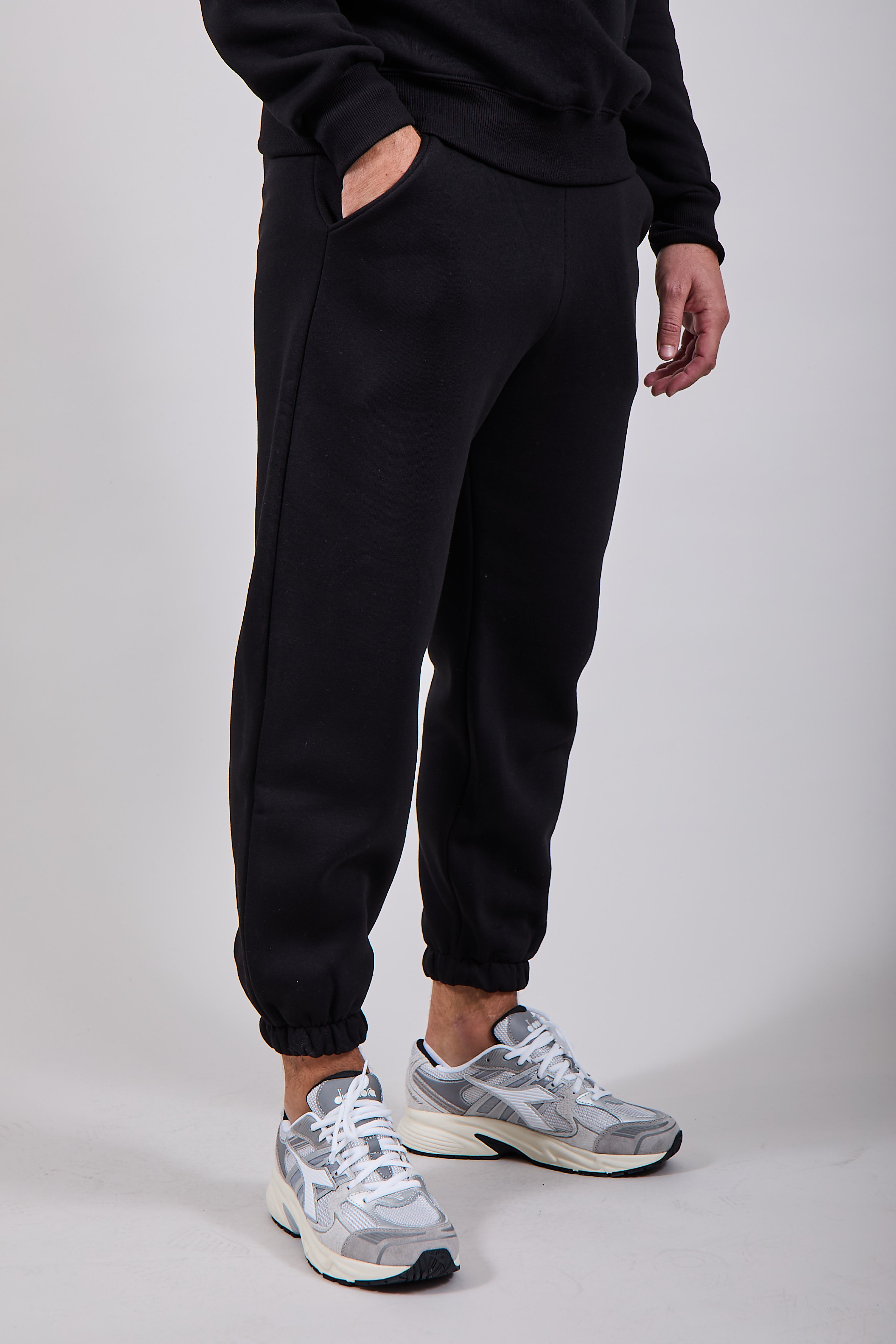 Pantalone Berna Felpa Nero 221 (12236067930452)