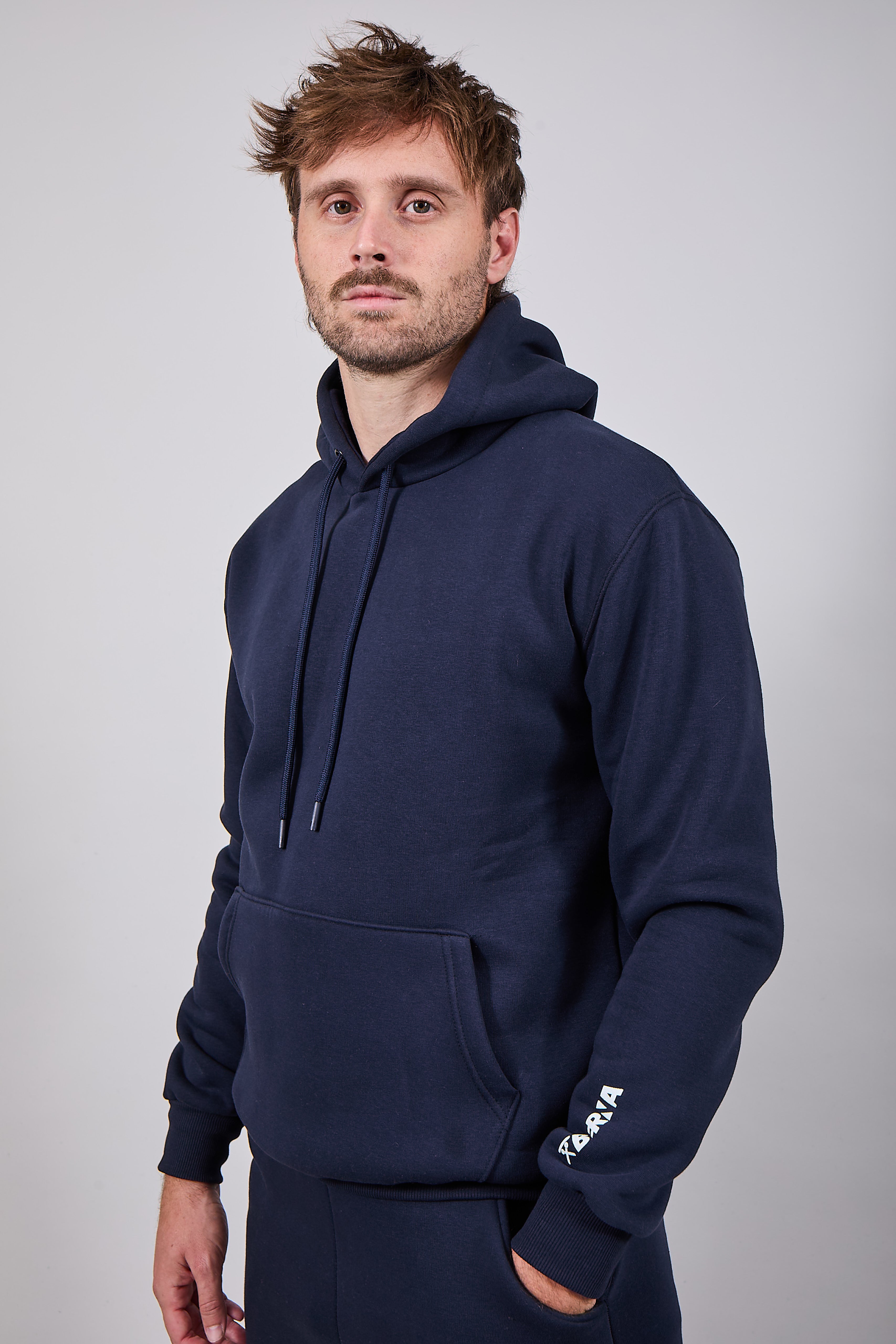 Felpa Berna Cappuccio Blu 252 (12235732844884)