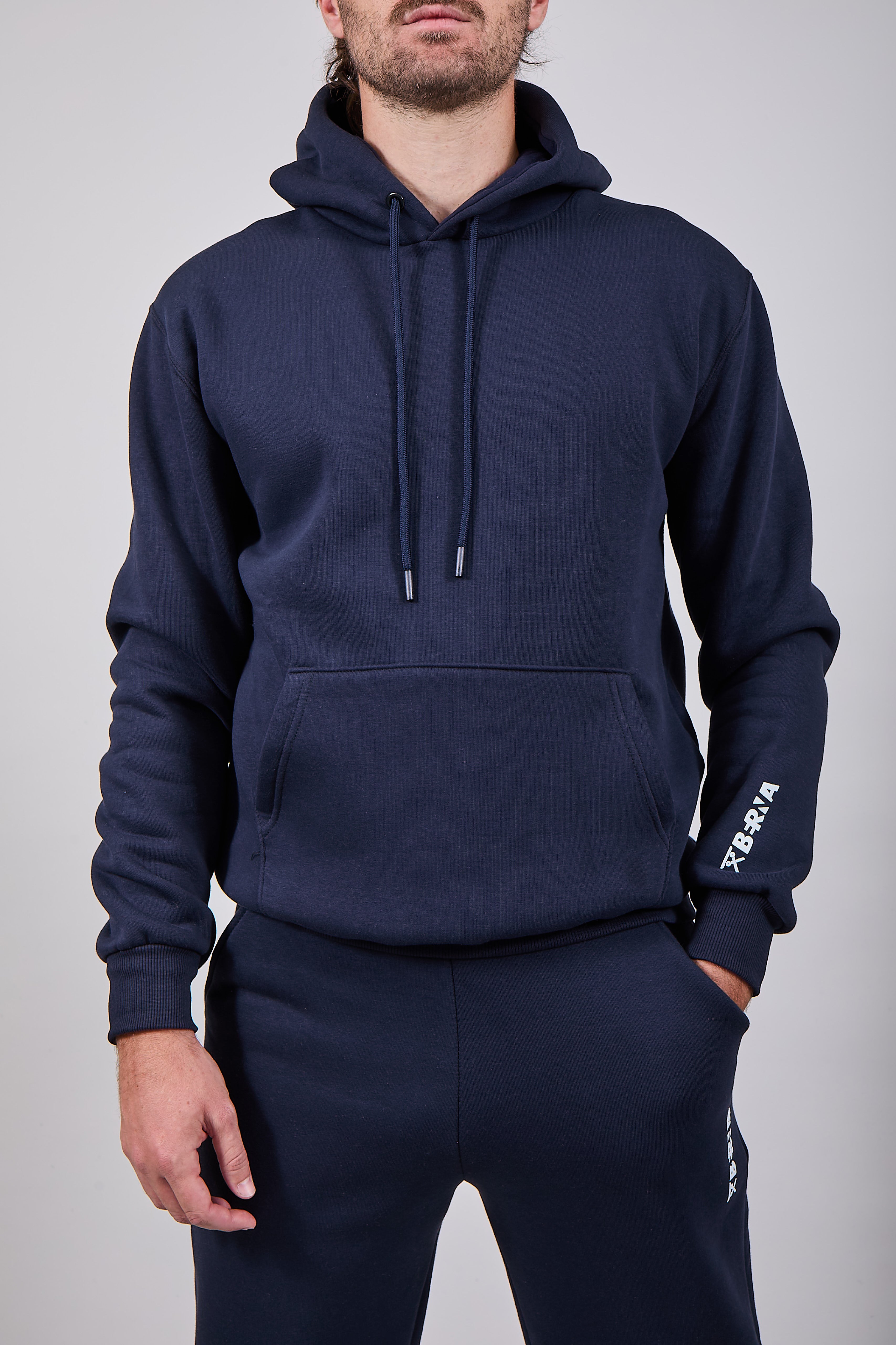 Felpa Berna Cappuccio Blu 252 (12235732844884)