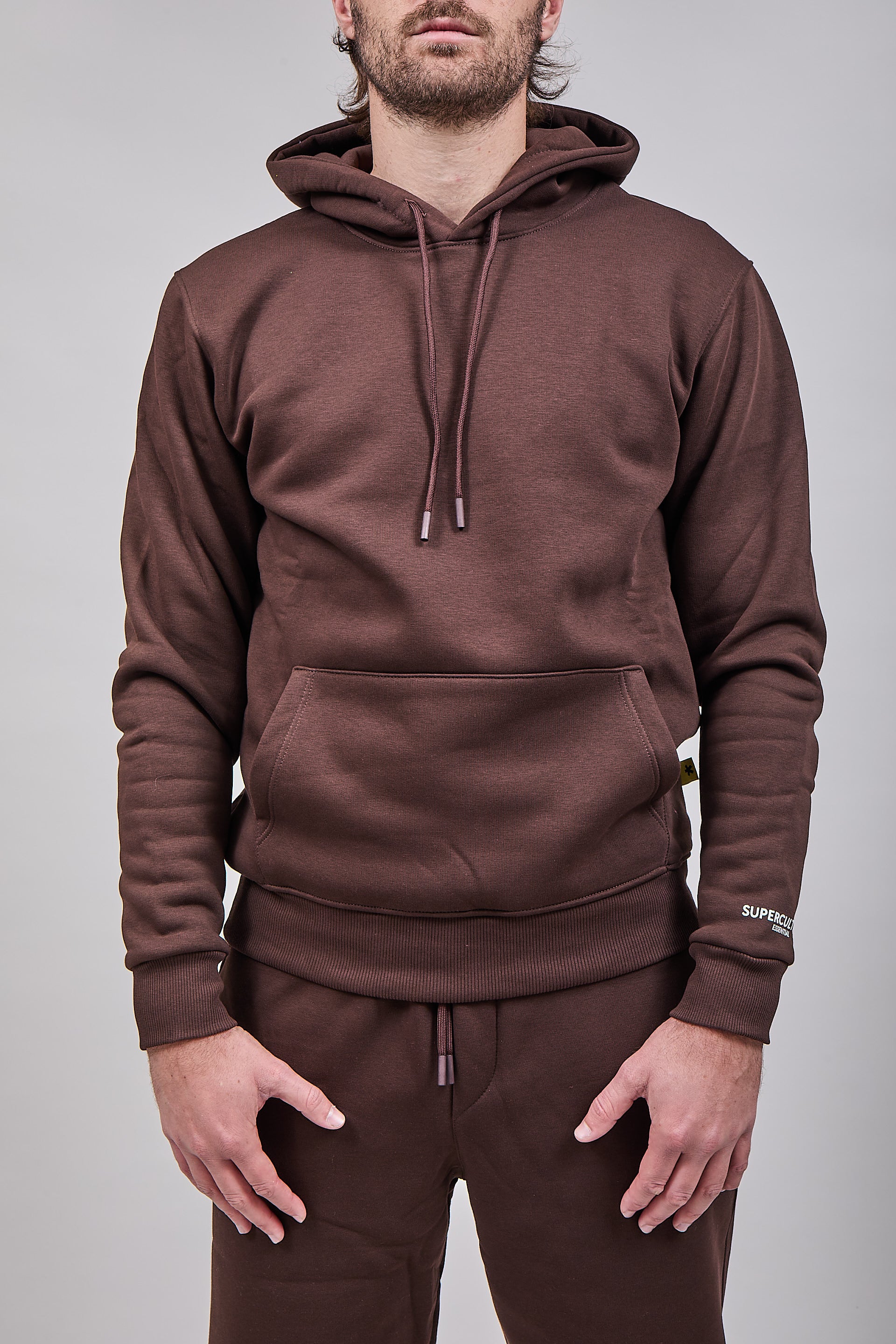 Felpa Superculture Cappuccio Joy Moro