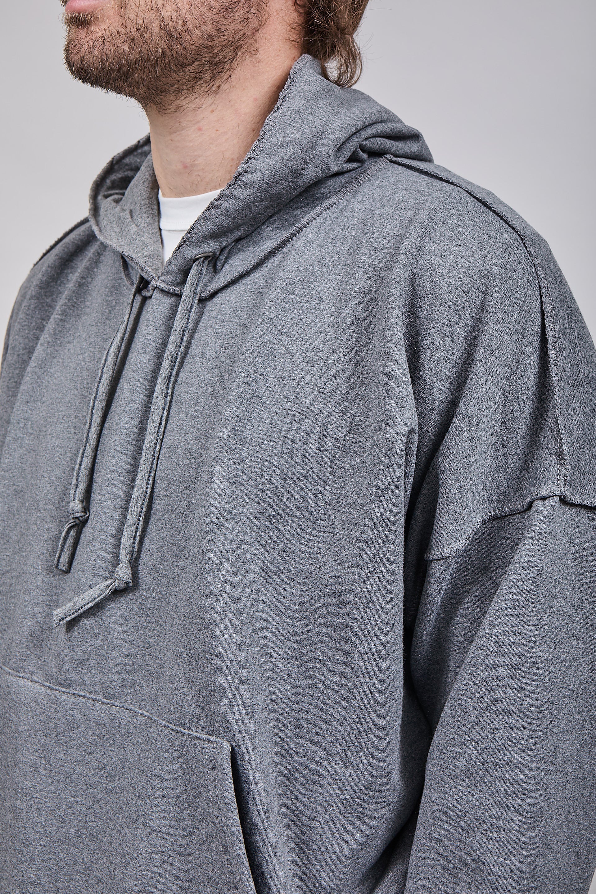 Felpa Berna Cuciture Grigia 392