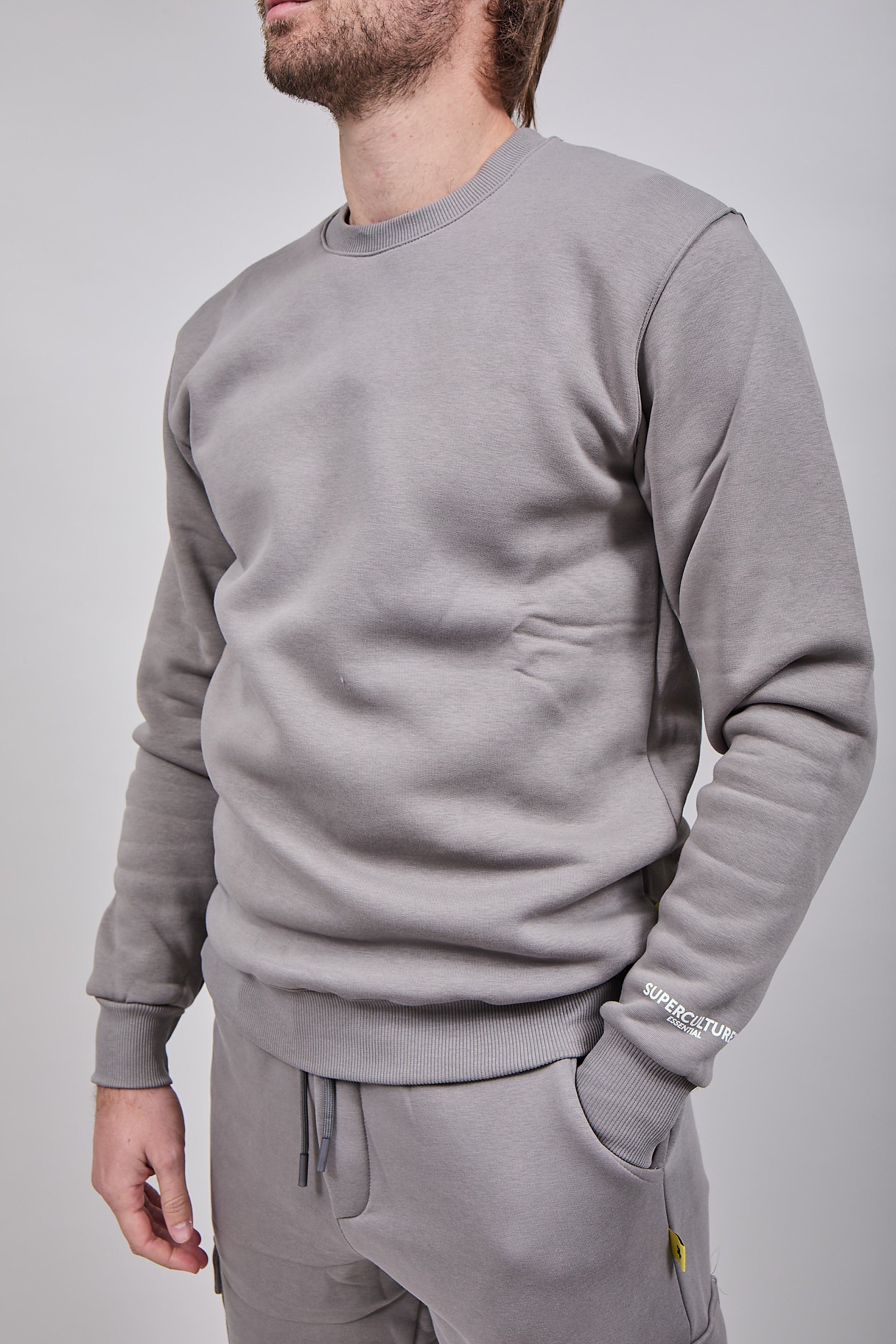 Felpa Superculture Girocollo Teddy Ferro