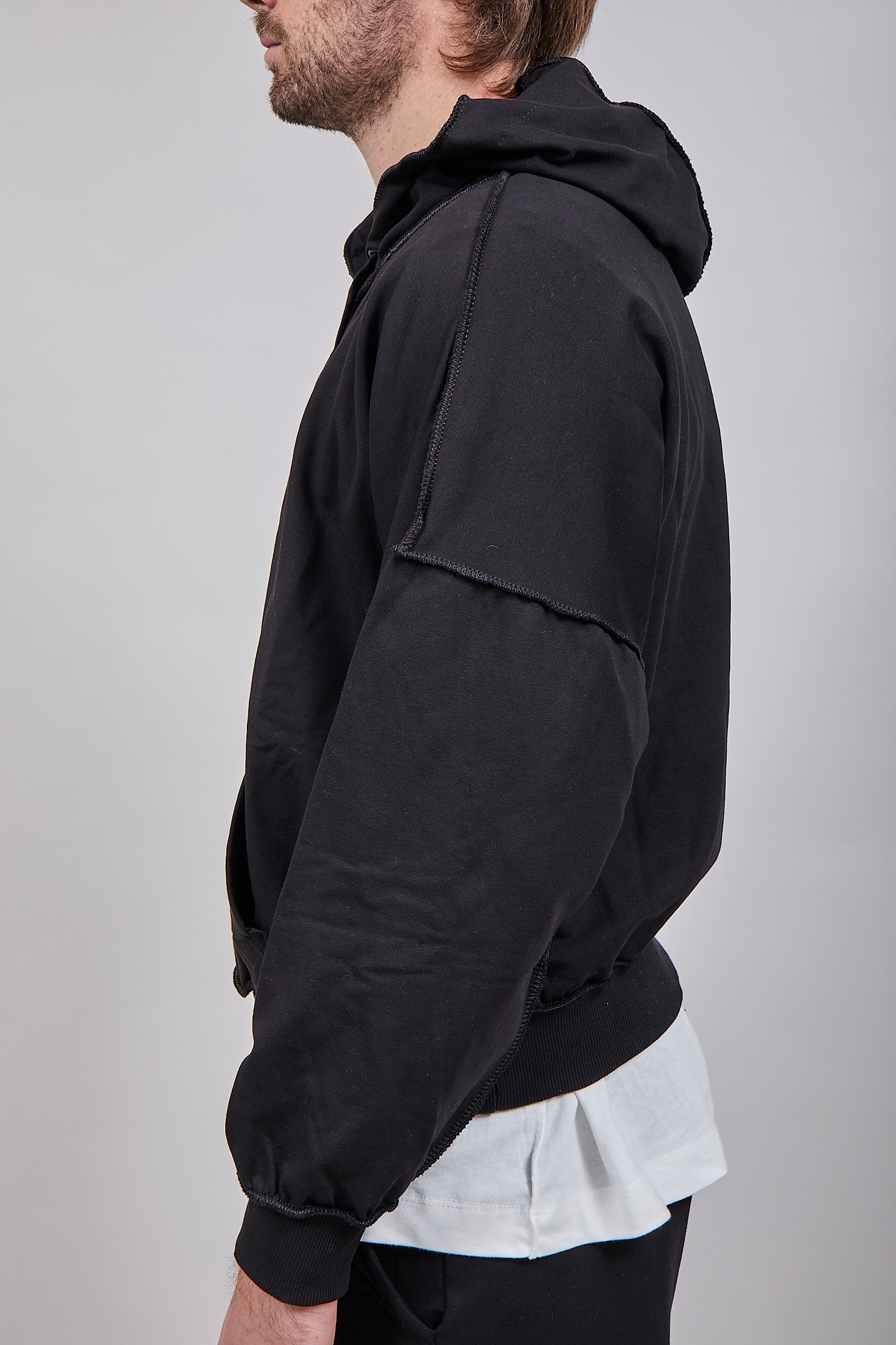 Felpa Berna Cuciture Nera 392