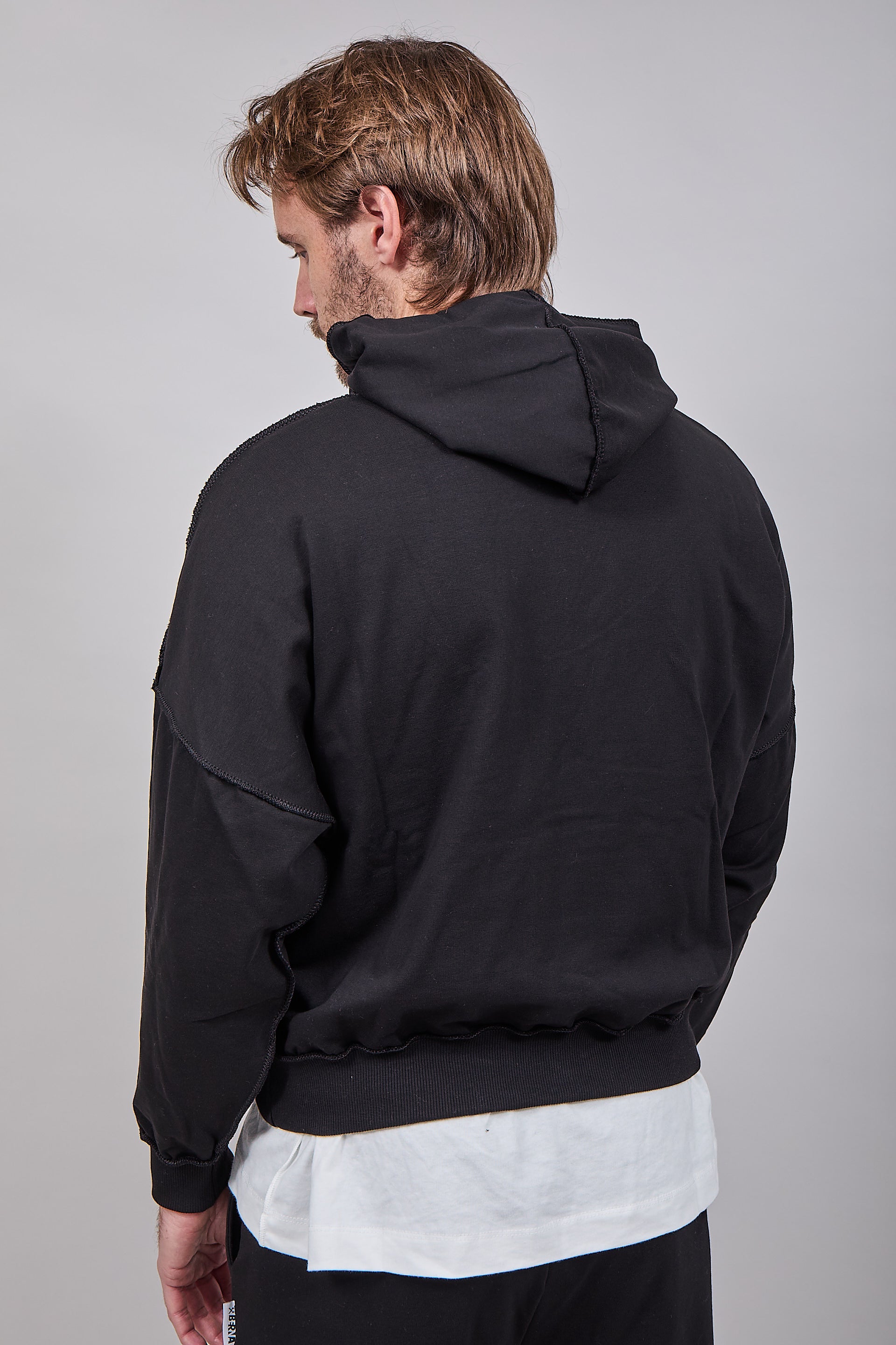 Felpa Berna Cuciture Nera 392