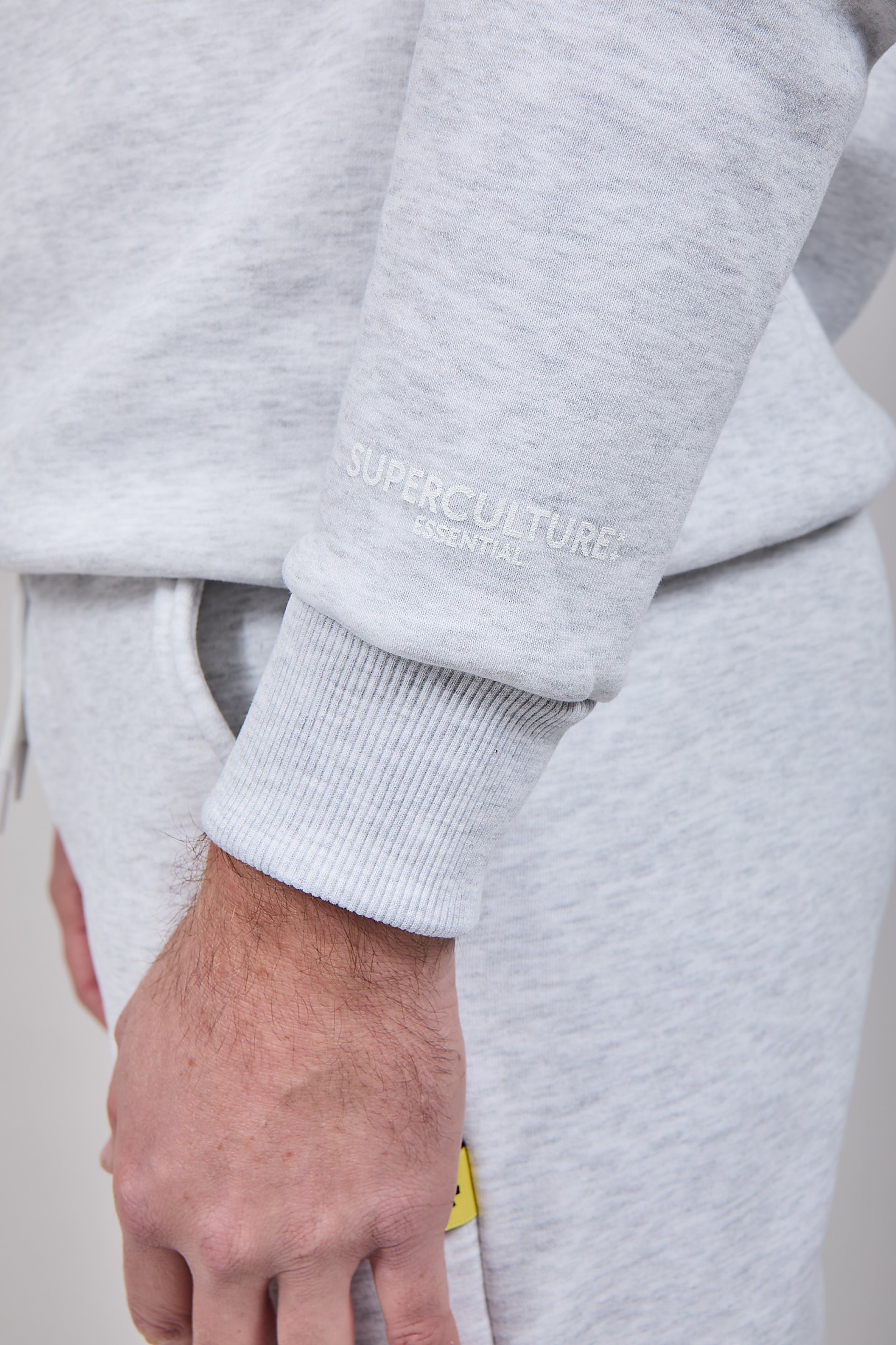 Felpa Superculture Girocollo Teddy Grigia