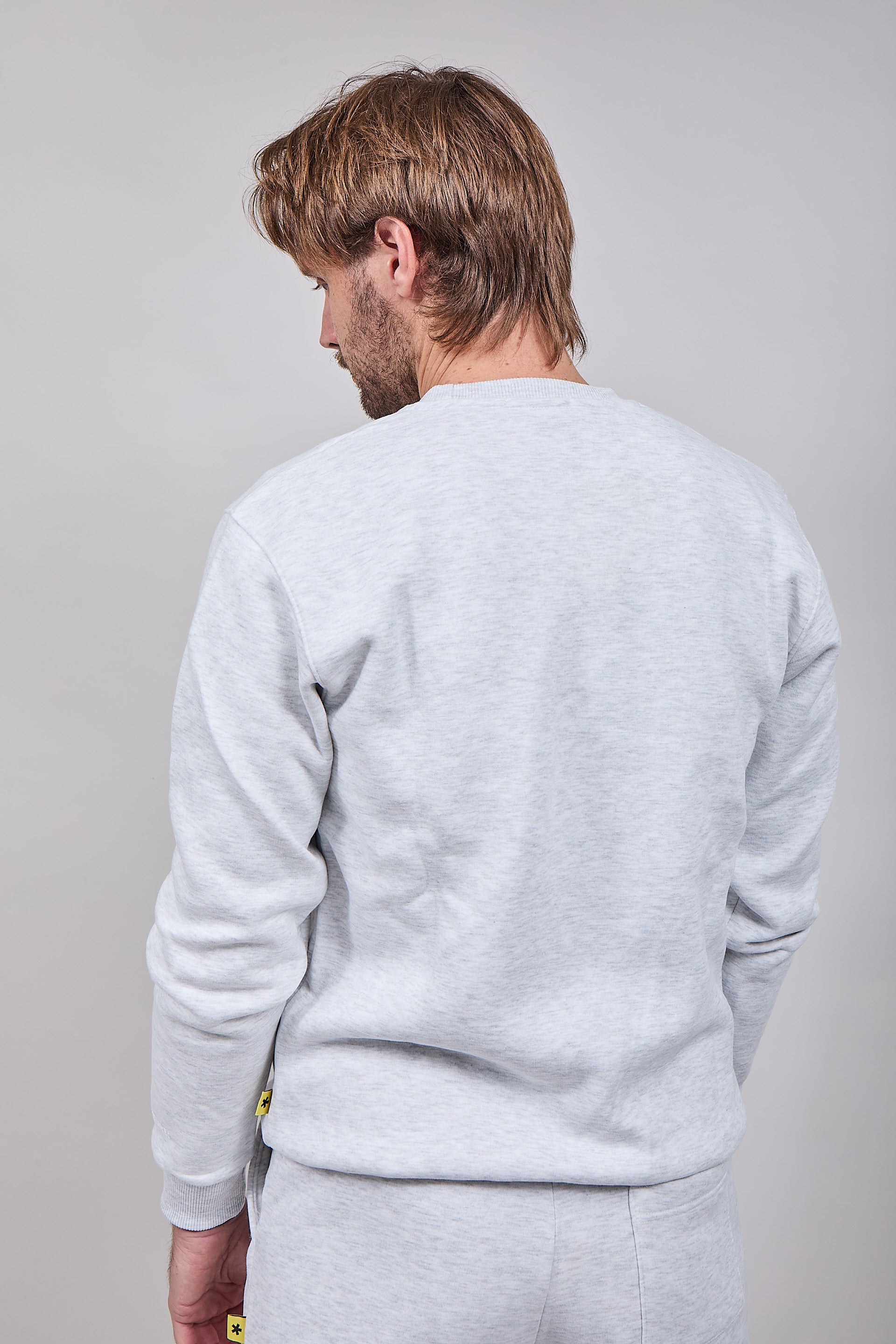 Felpa Superculture Girocollo Teddy Grigia