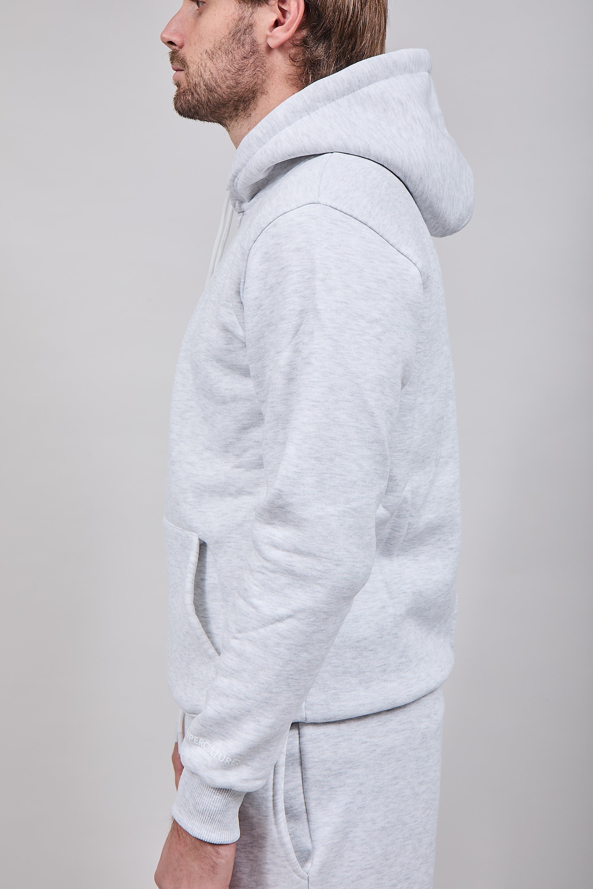 Felpa Superculture Cappuccio Joy Grigio