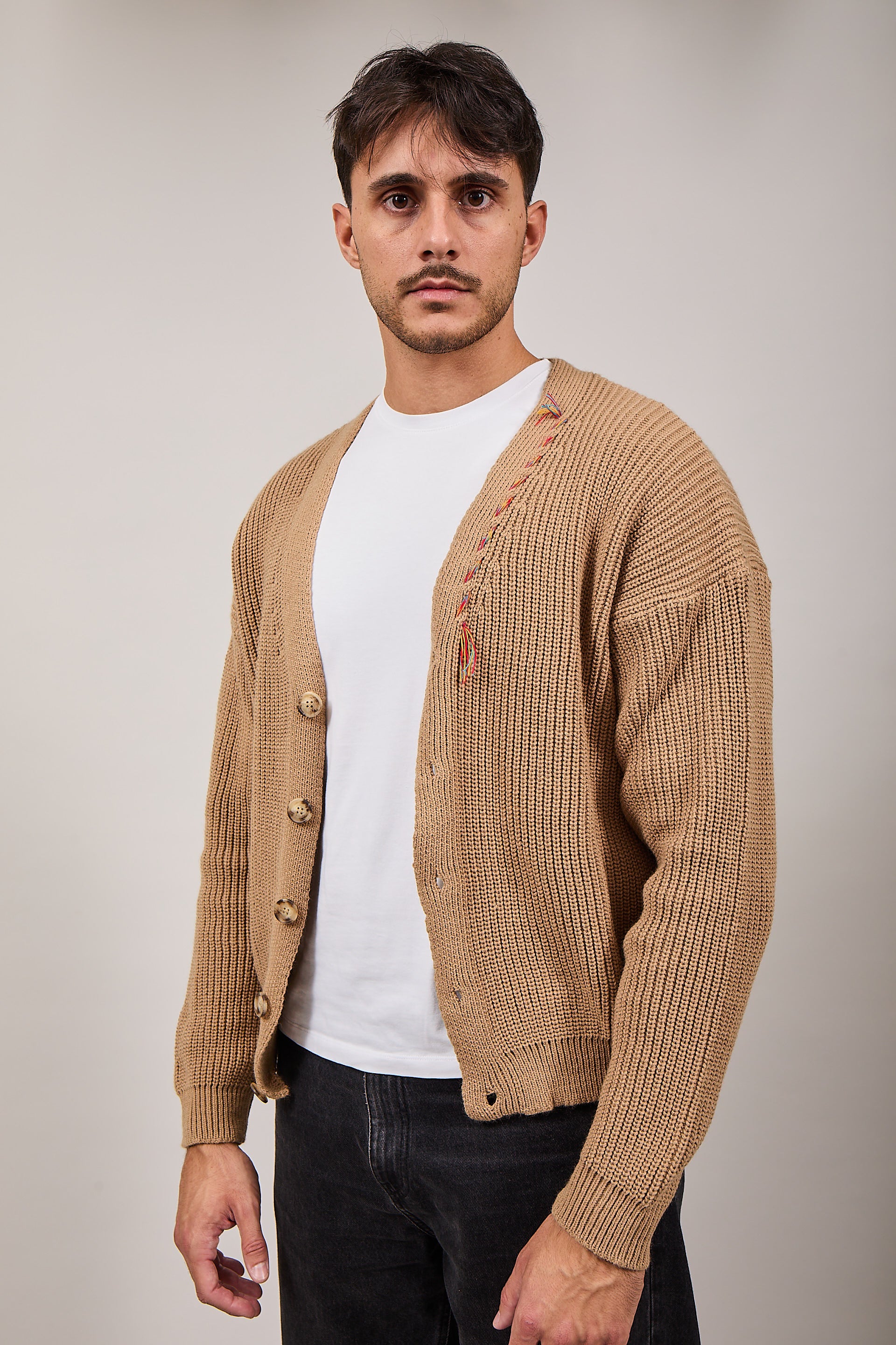 Cardigan Berna Crop Jacquared Cammello 014 (12220062171476)