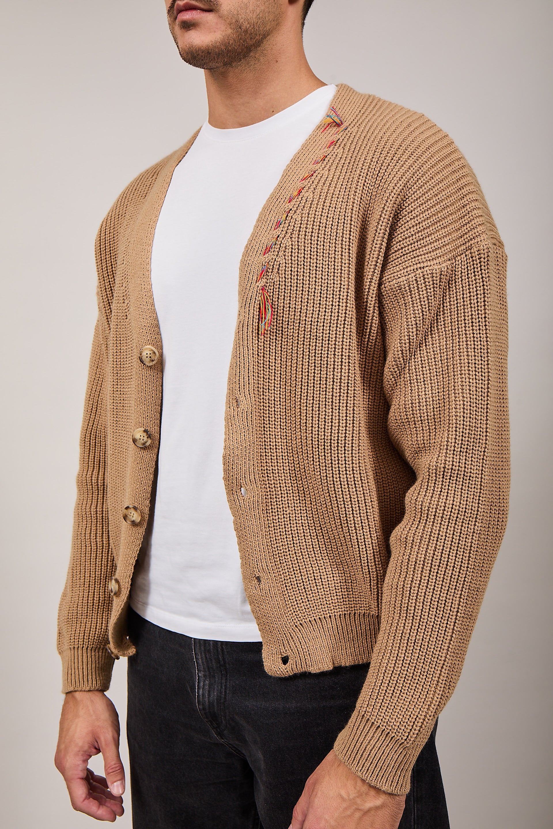 Cardigan Berna Crop Jacquared Cammello 014 (12220062171476)